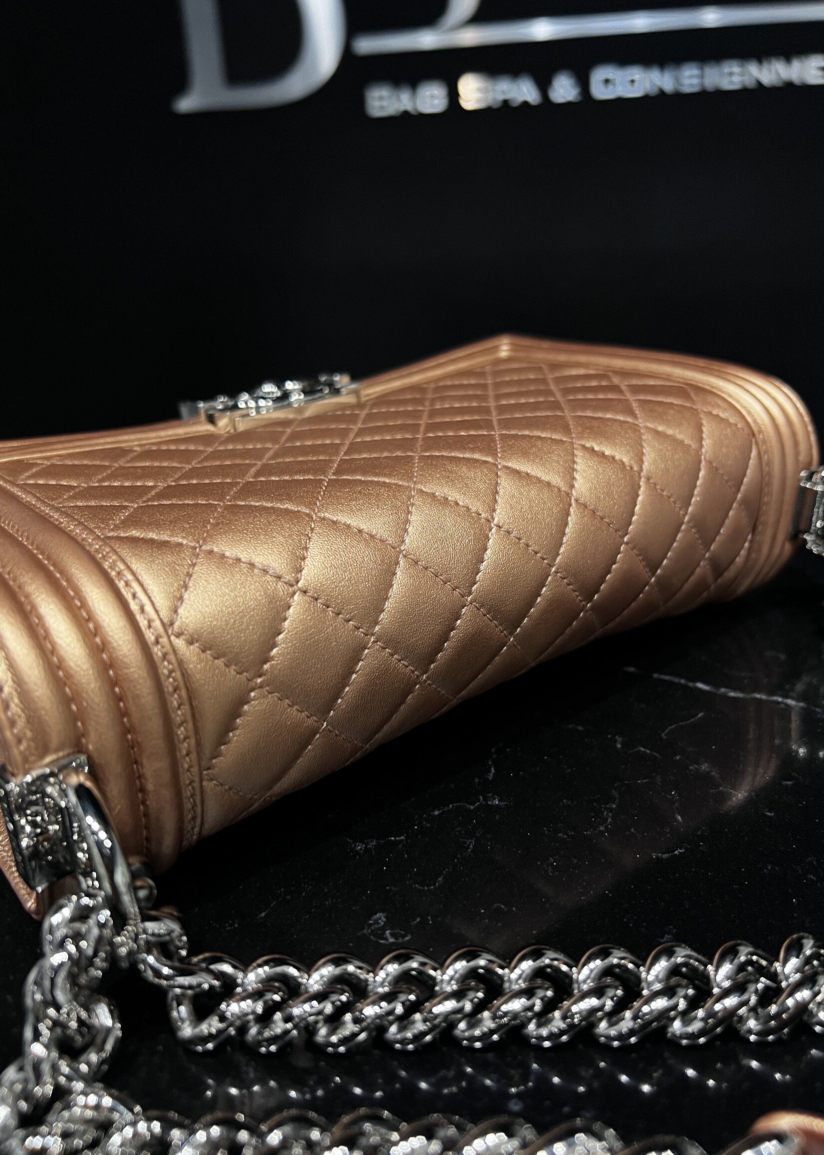 Chanel SOLD - Chanel Bronze Medium Boy Bag