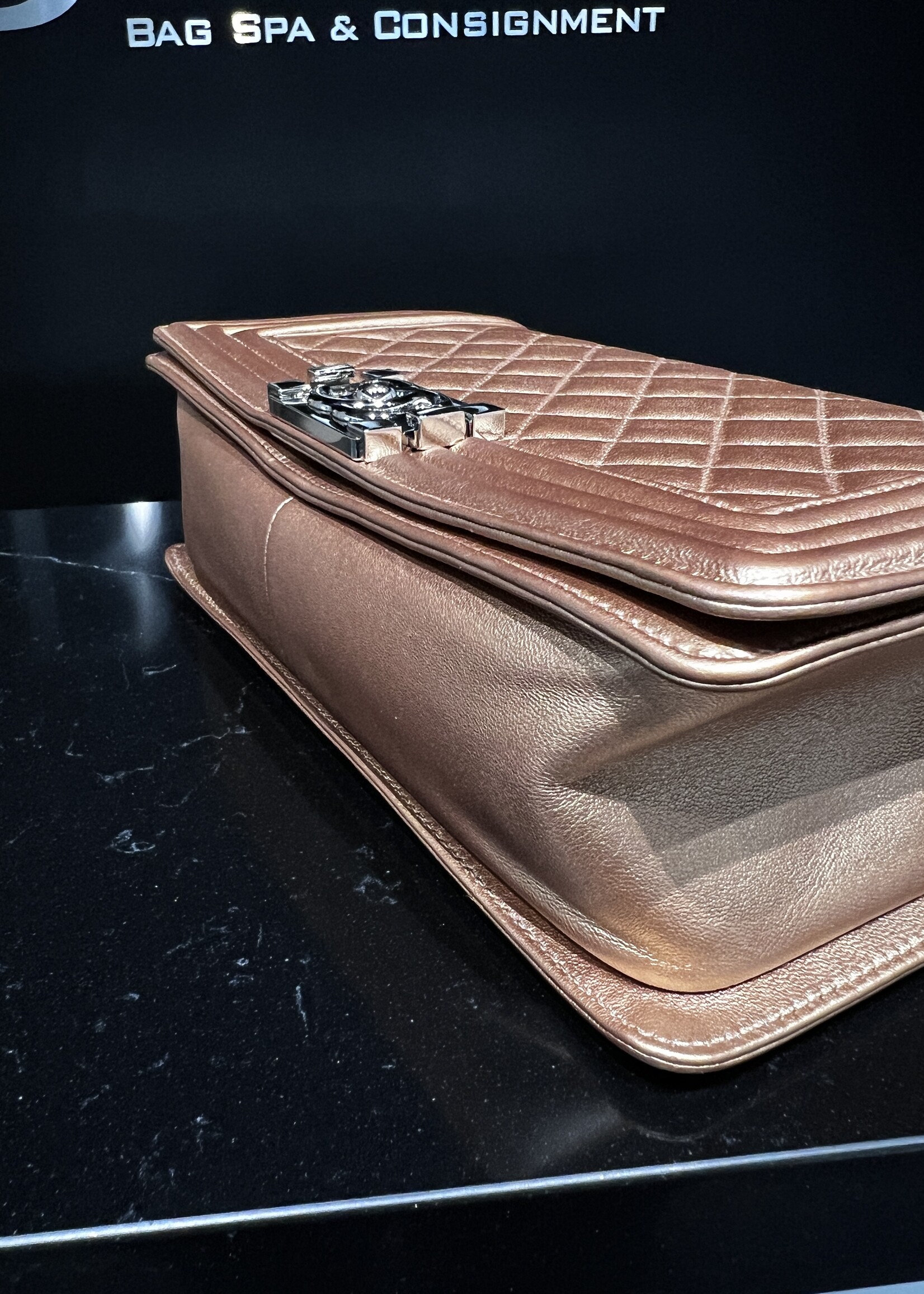 Chanel SOLD - Chanel Bronze Medium Boy Bag