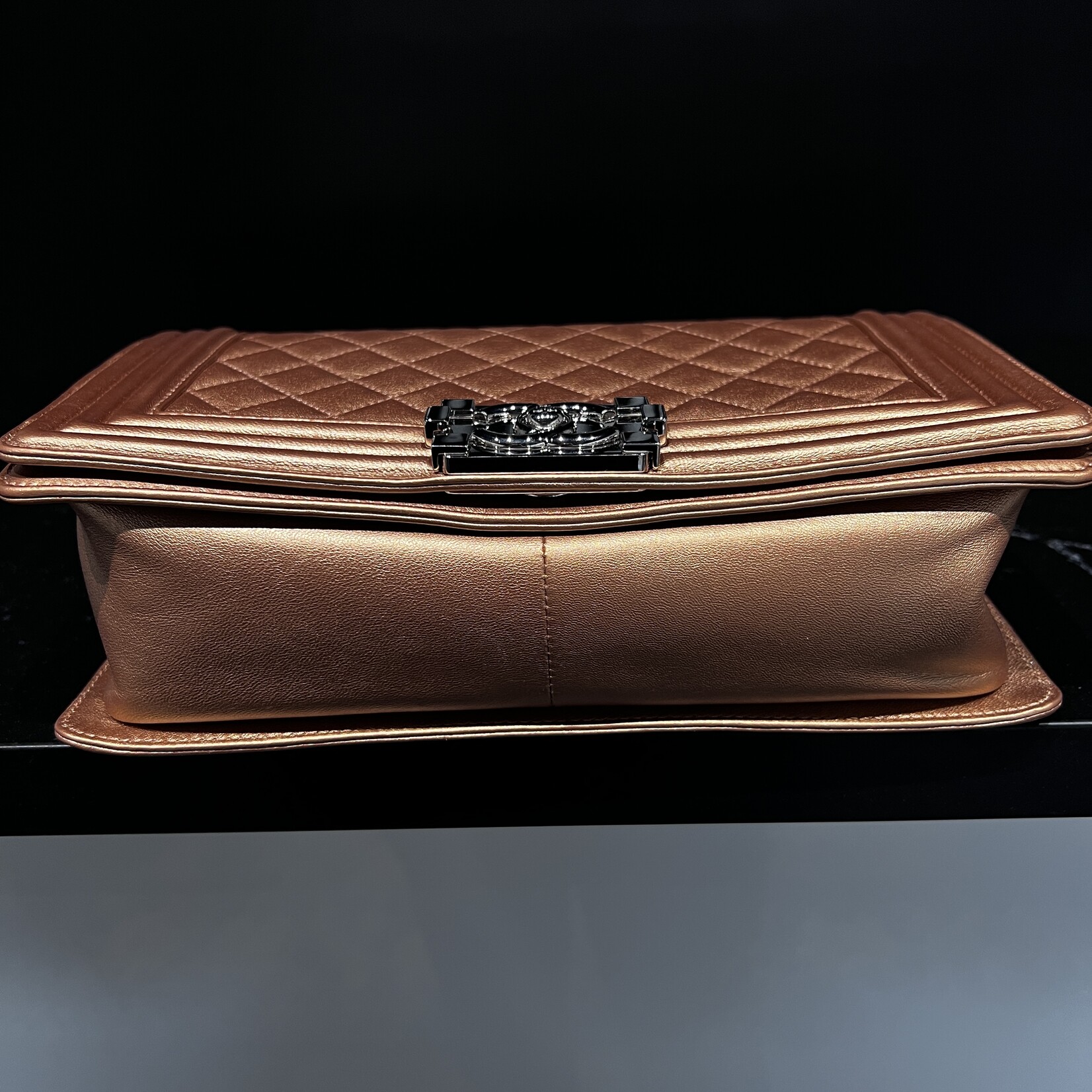 Chanel SOLD - Chanel Bronze Medium Boy Bag