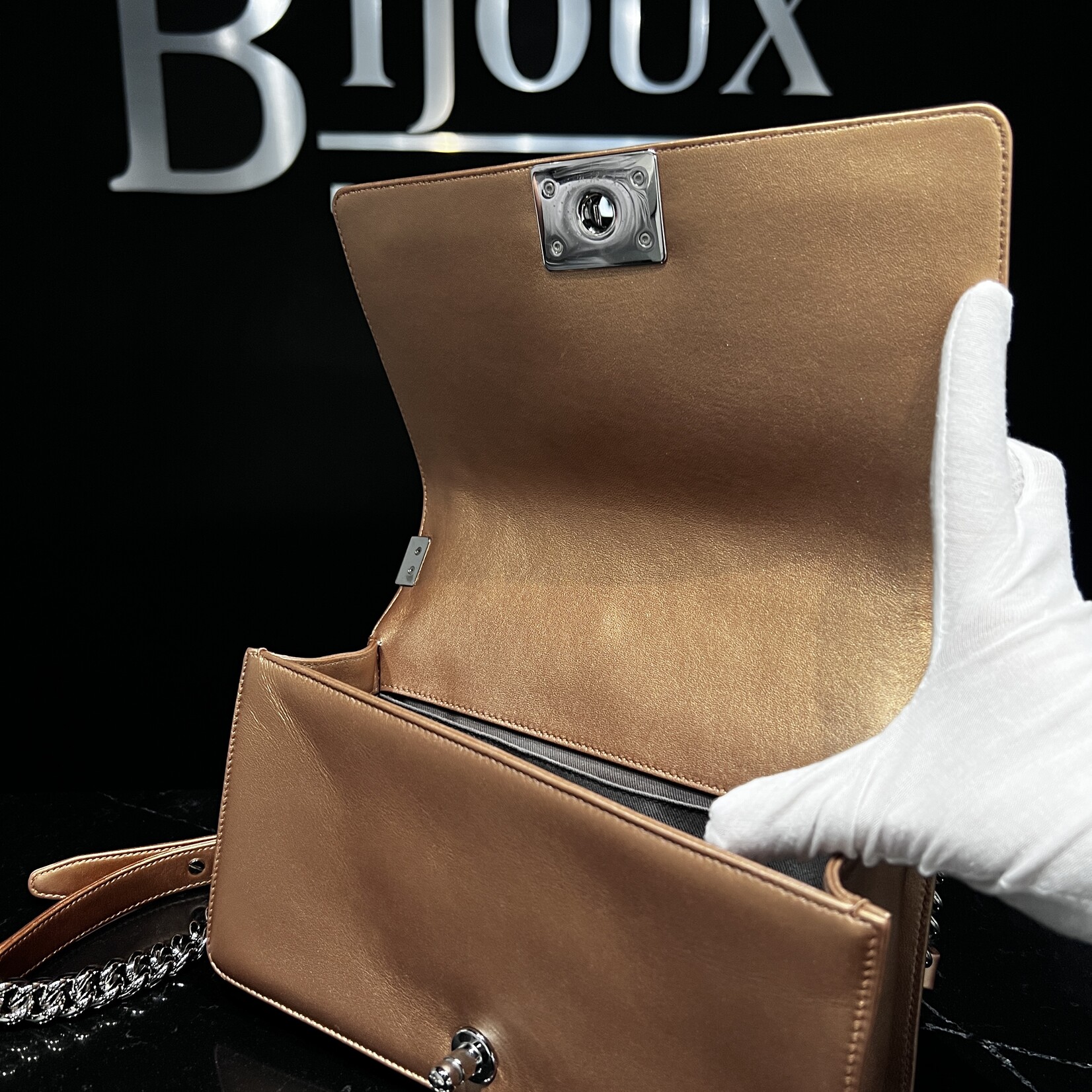 Chanel SOLD - Chanel Bronze Medium Boy Bag