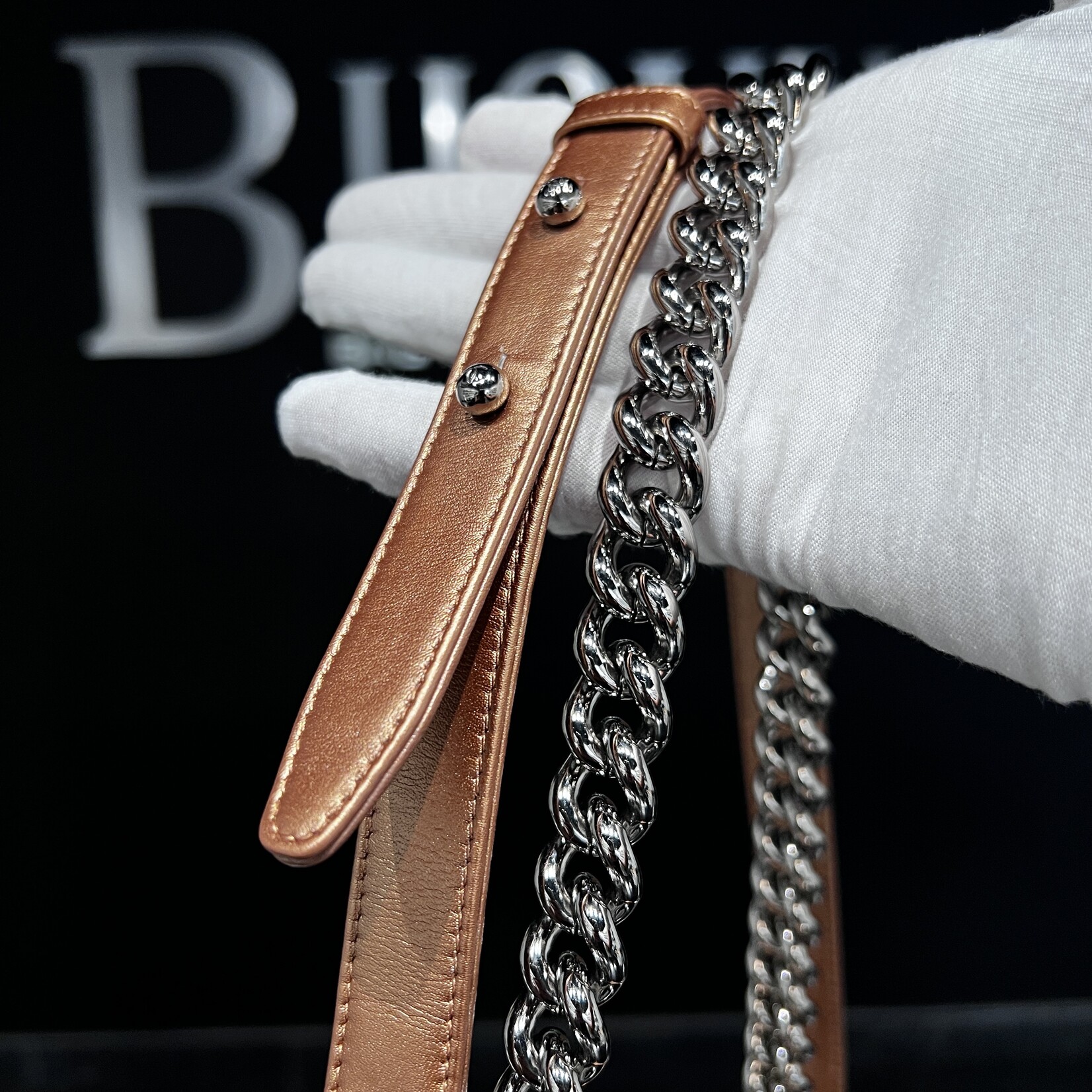 Chanel SOLD - Chanel Bronze Medium Boy Bag