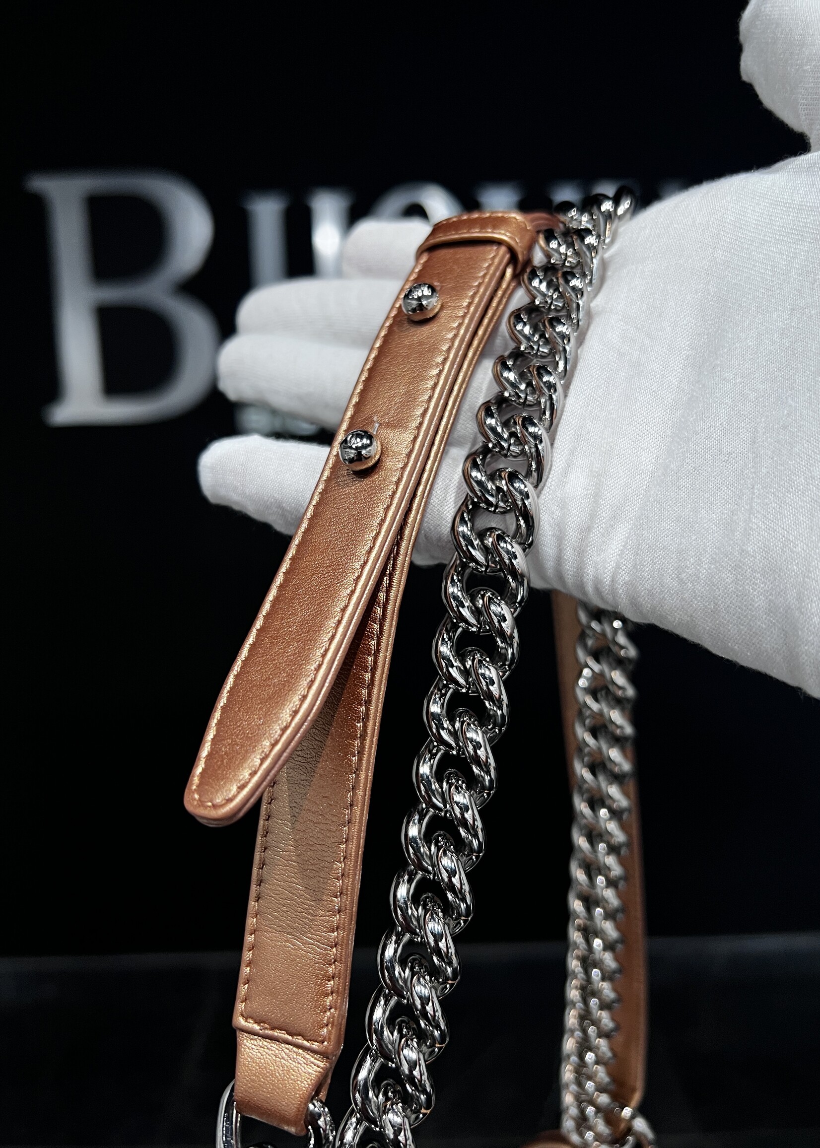 Chanel SOLD - Chanel Bronze Medium Boy Bag