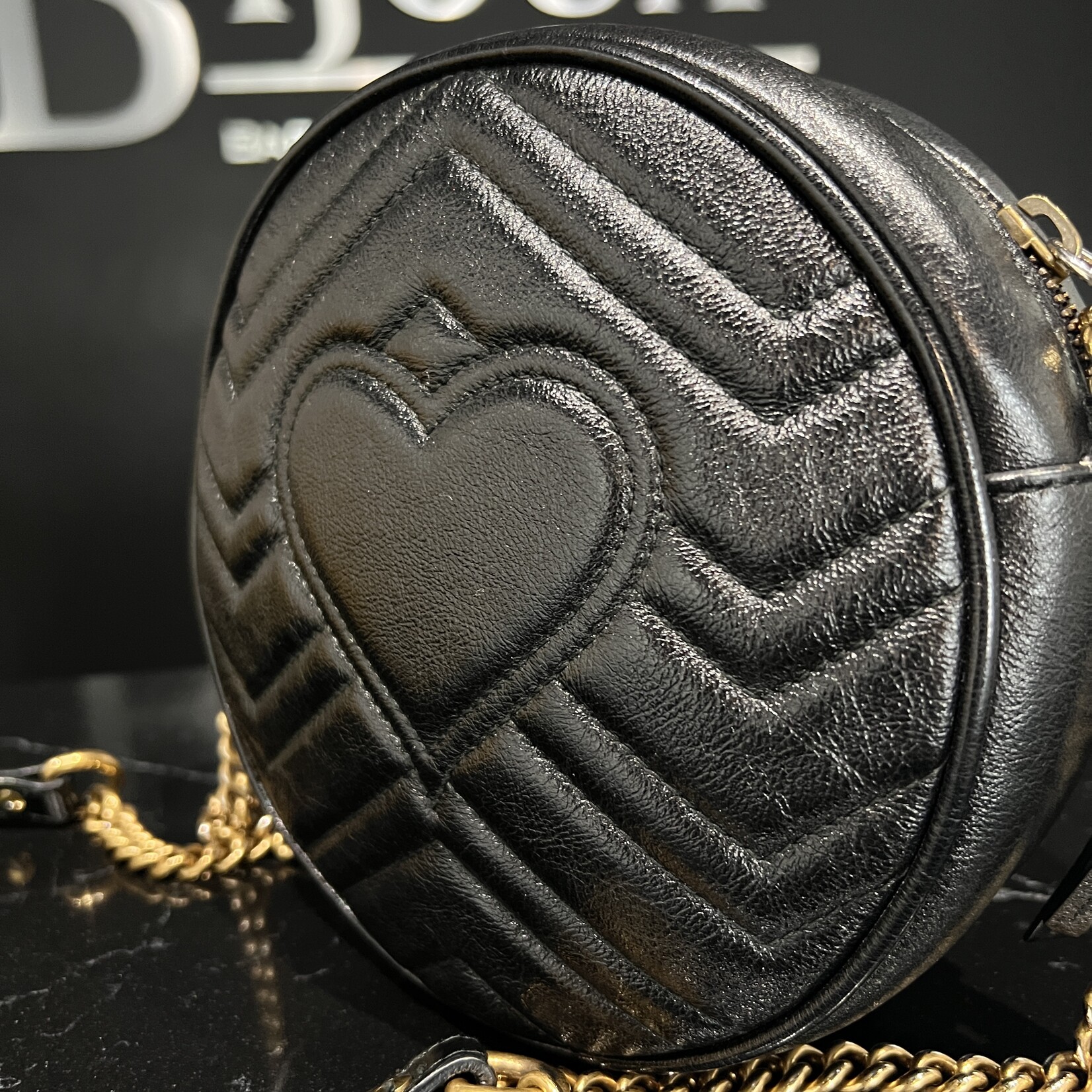 Gucci Gucci Marmont Mini Round Bag