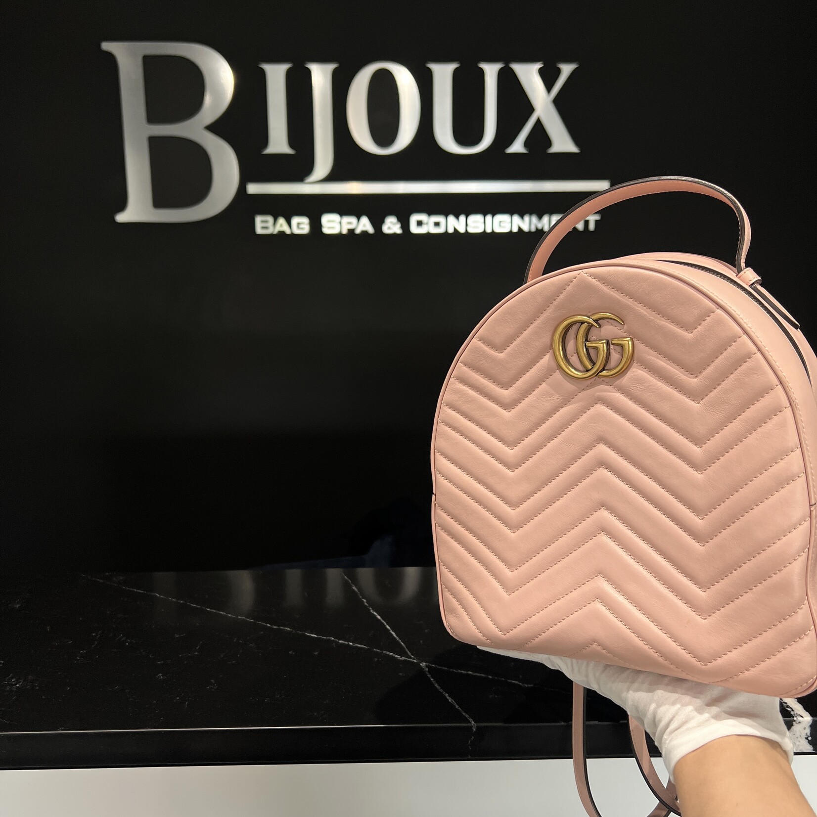 Gucci Gucci Marmont Pink Backpack