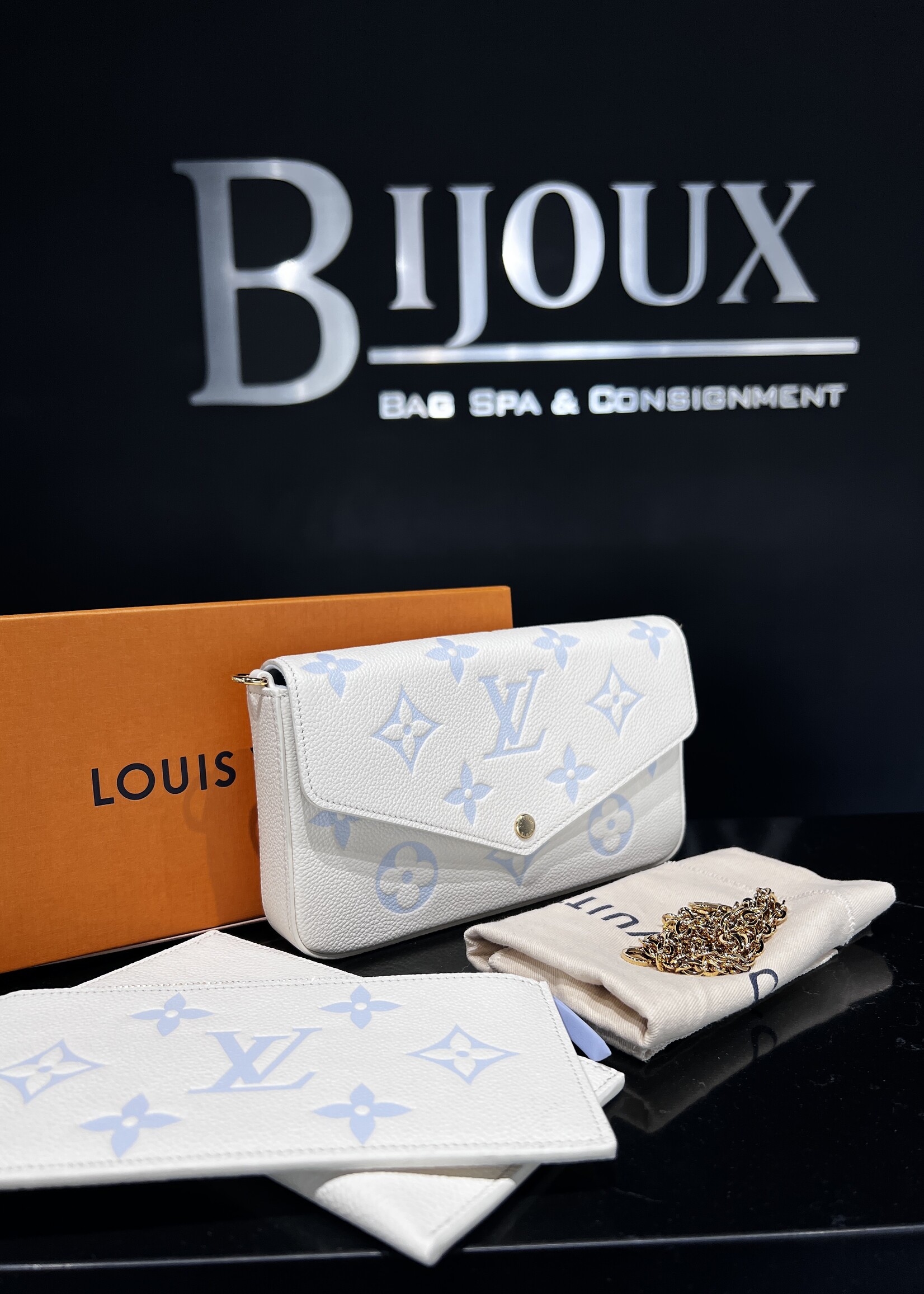 Louis Vuitton SOLD- Louis Vuitton Felicie pochette Bicolor