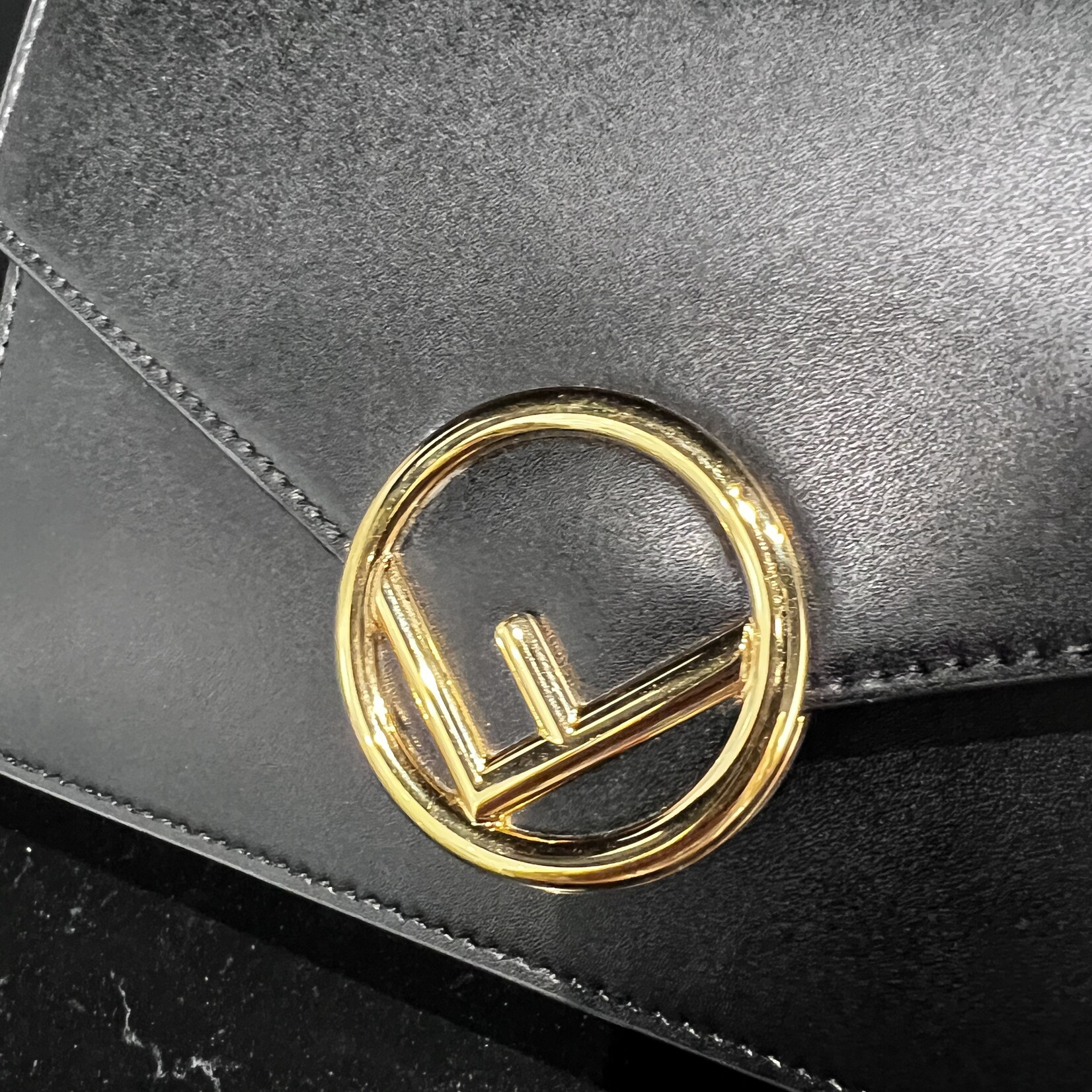 Fendi SOLD- Fendi F Logo Wallet on Chain
