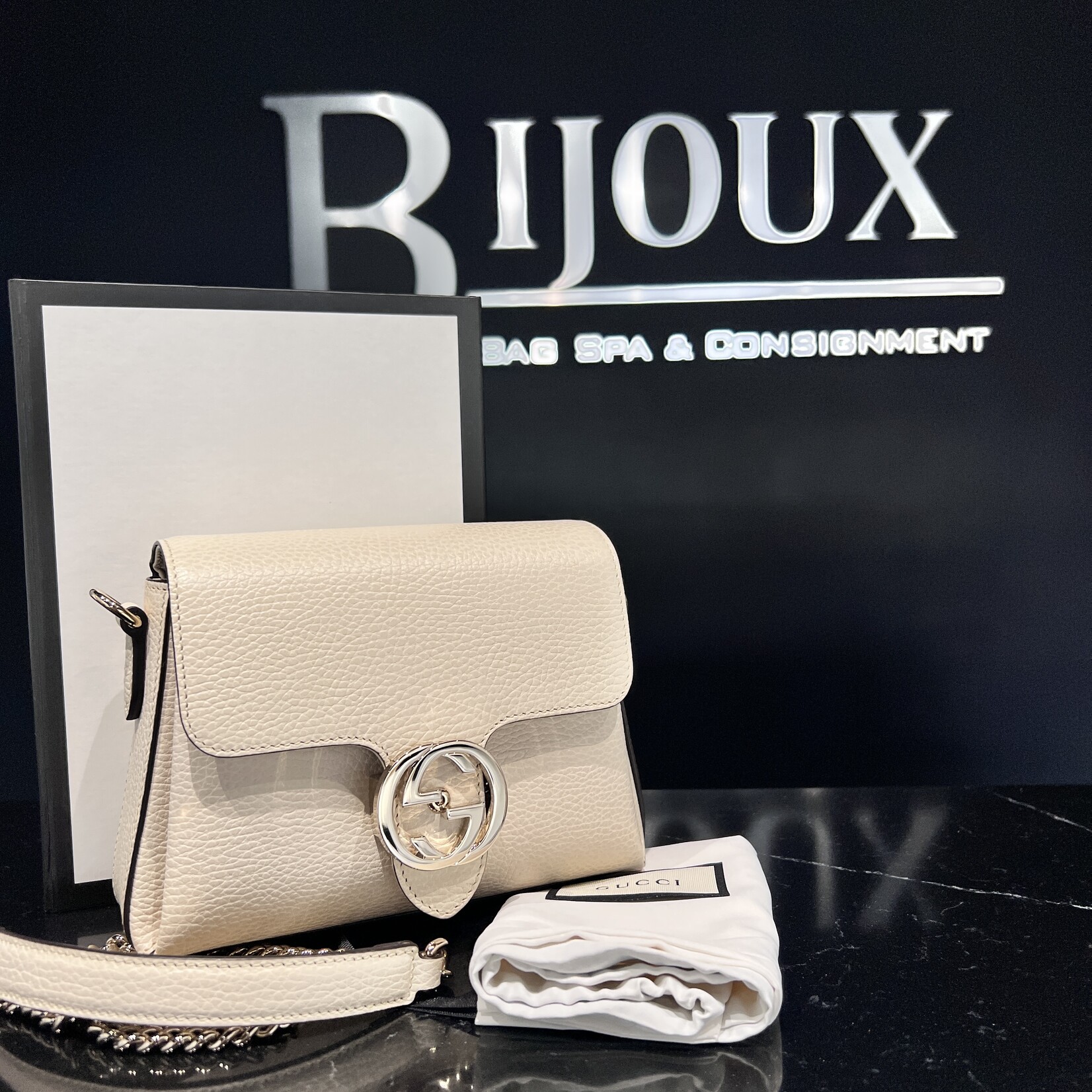 Gucci Gucci Small White Dollar Bag