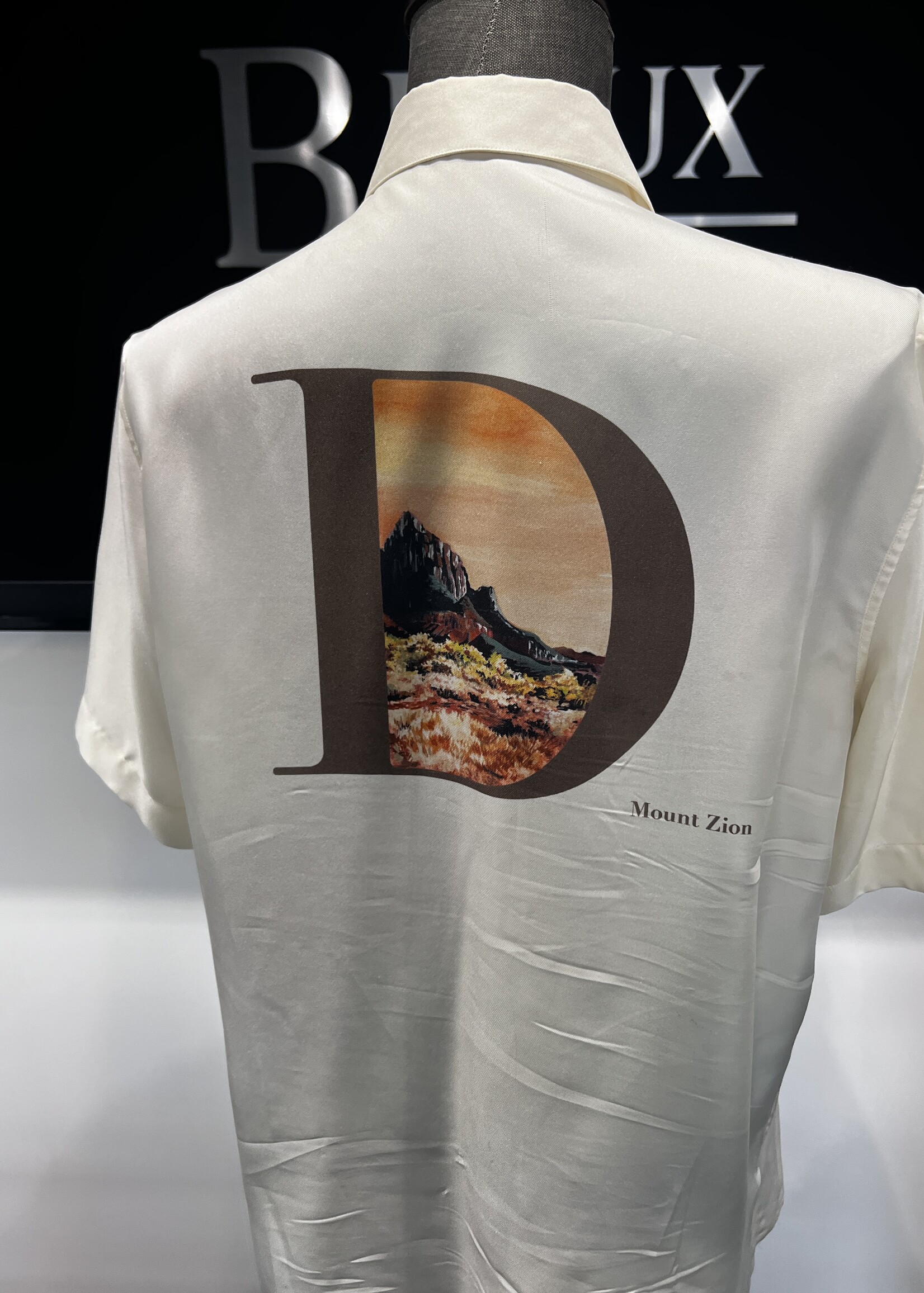 Christian Dior SOLD - Christian Dior Mount Zion Silk Shirt