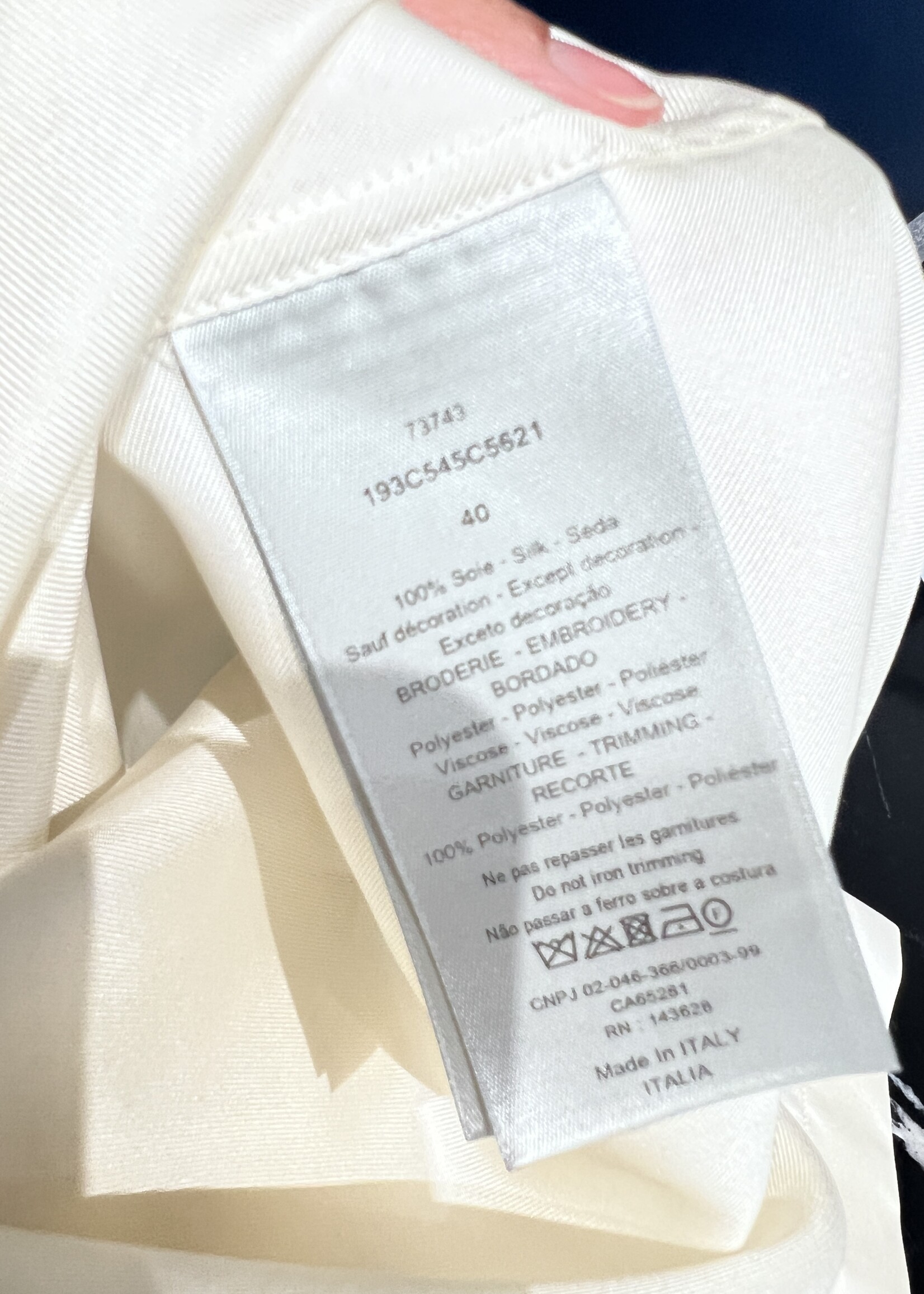 Christian Dior SOLD - Christian Dior Mount Zion Silk Shirt