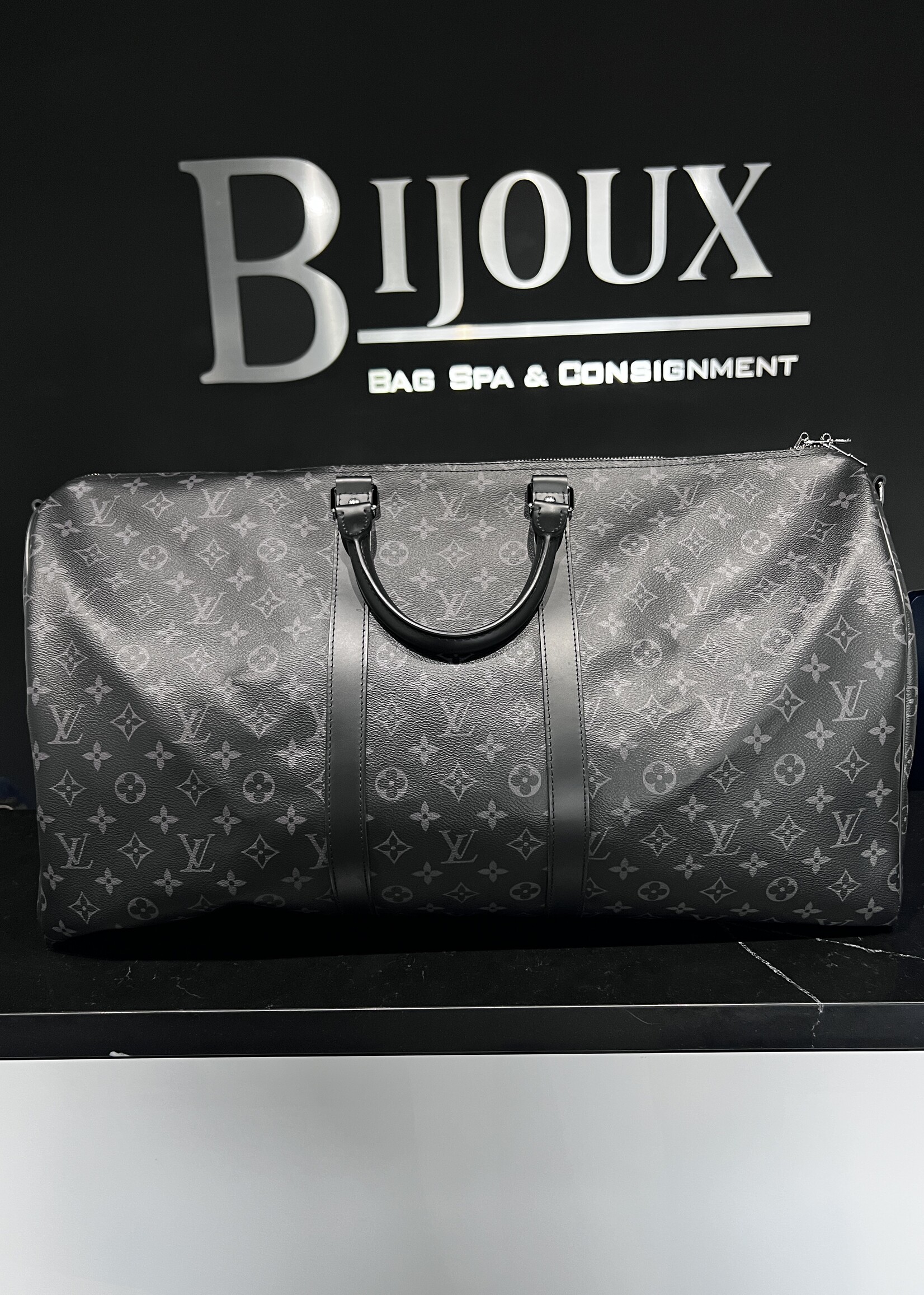 Louis Vuitton SOLD- Louis Vuitton Keepall 55 Eclipse Monogram