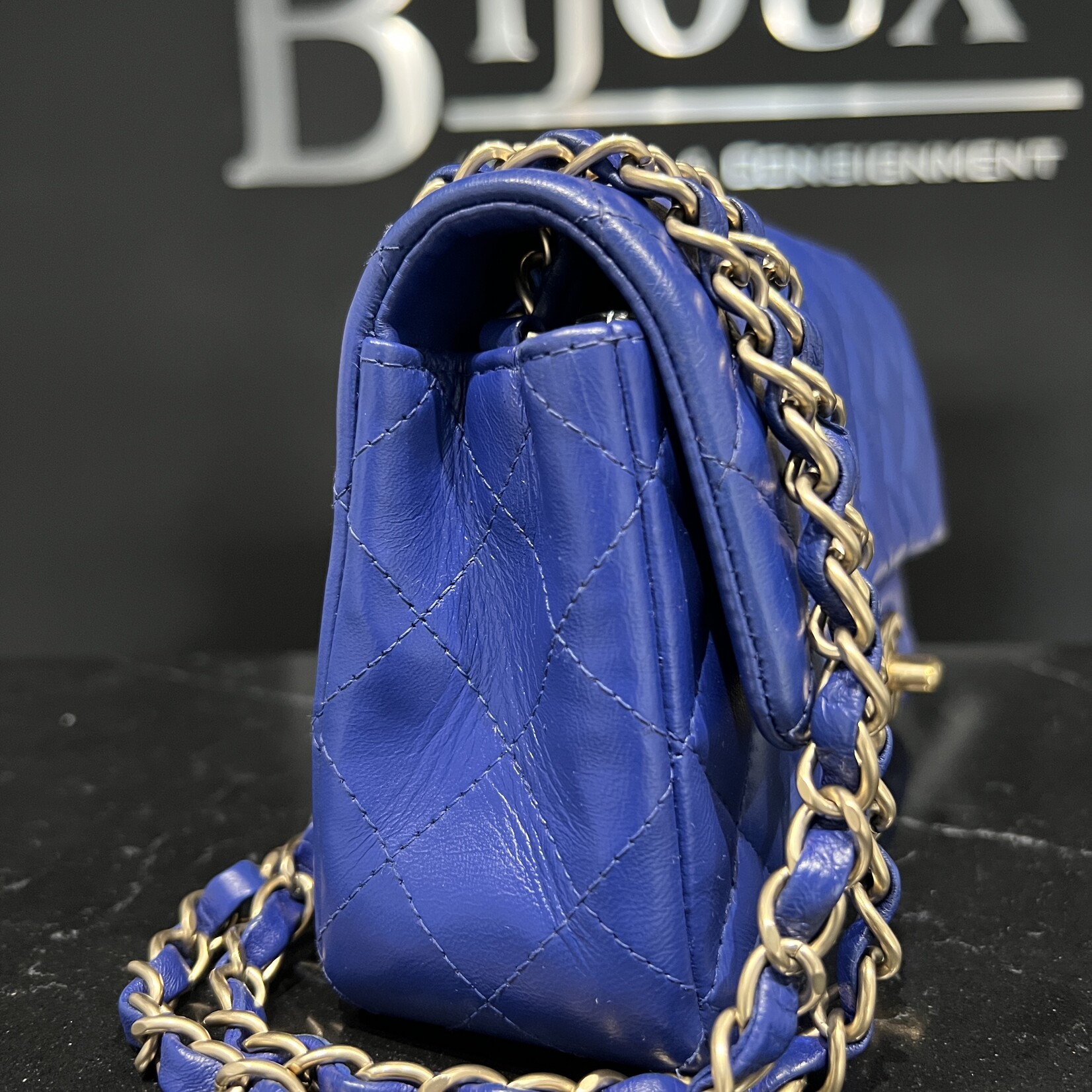 Chanel Chanel Rectangle Mini Flap Blue