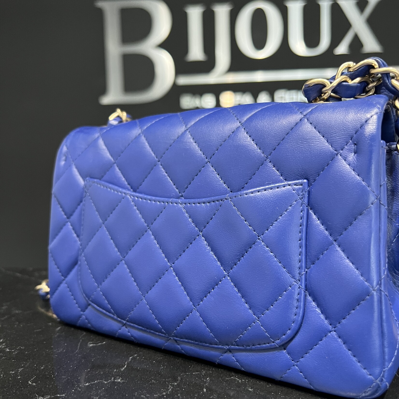 Chanel Chanel Rectangle Mini Flap Blue