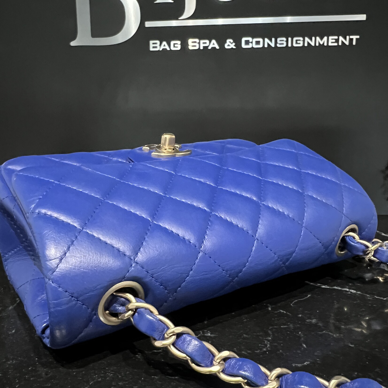 Chanel Chanel Rectangle Mini Flap Blue