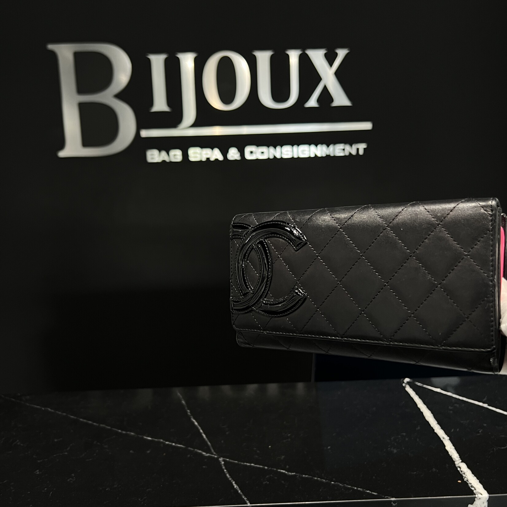 Chanel SOLD- Chanel Calfskin Quilted Cambon Flap Wallet