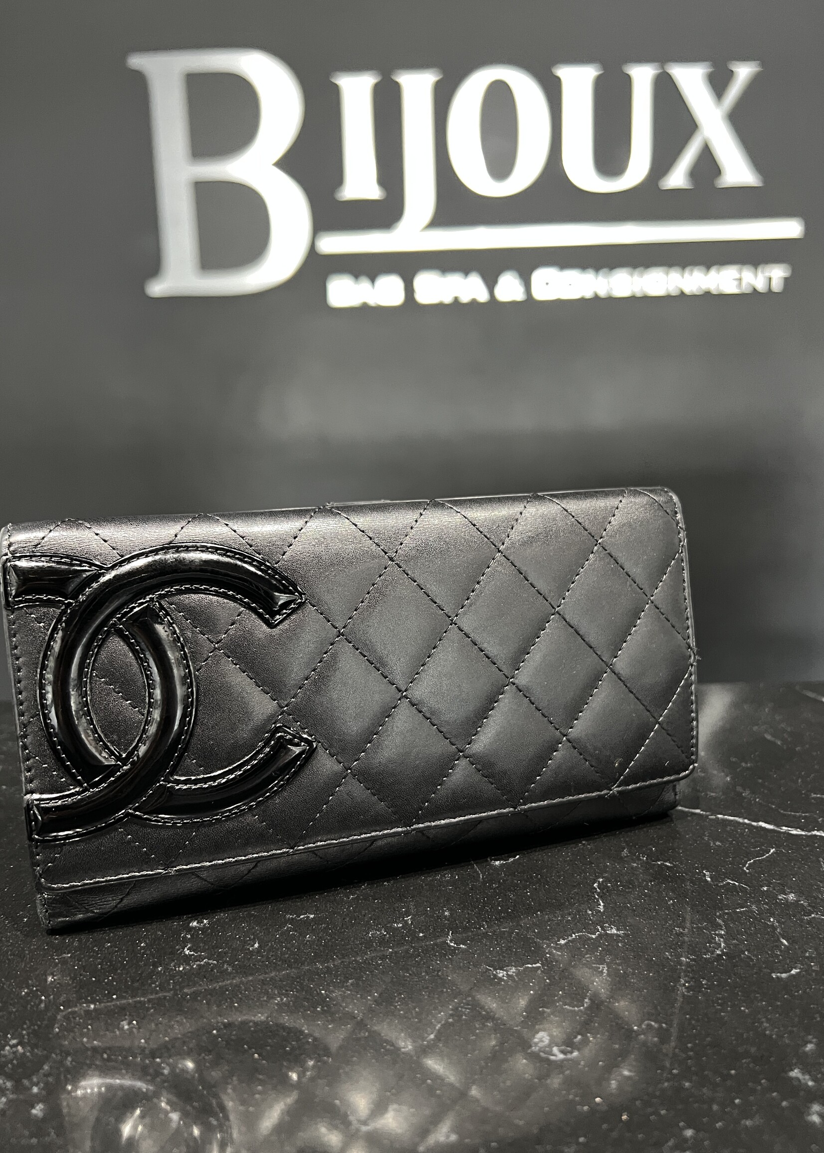 Chanel SOLD- Chanel Calfskin Quilted Cambon Flap Wallet