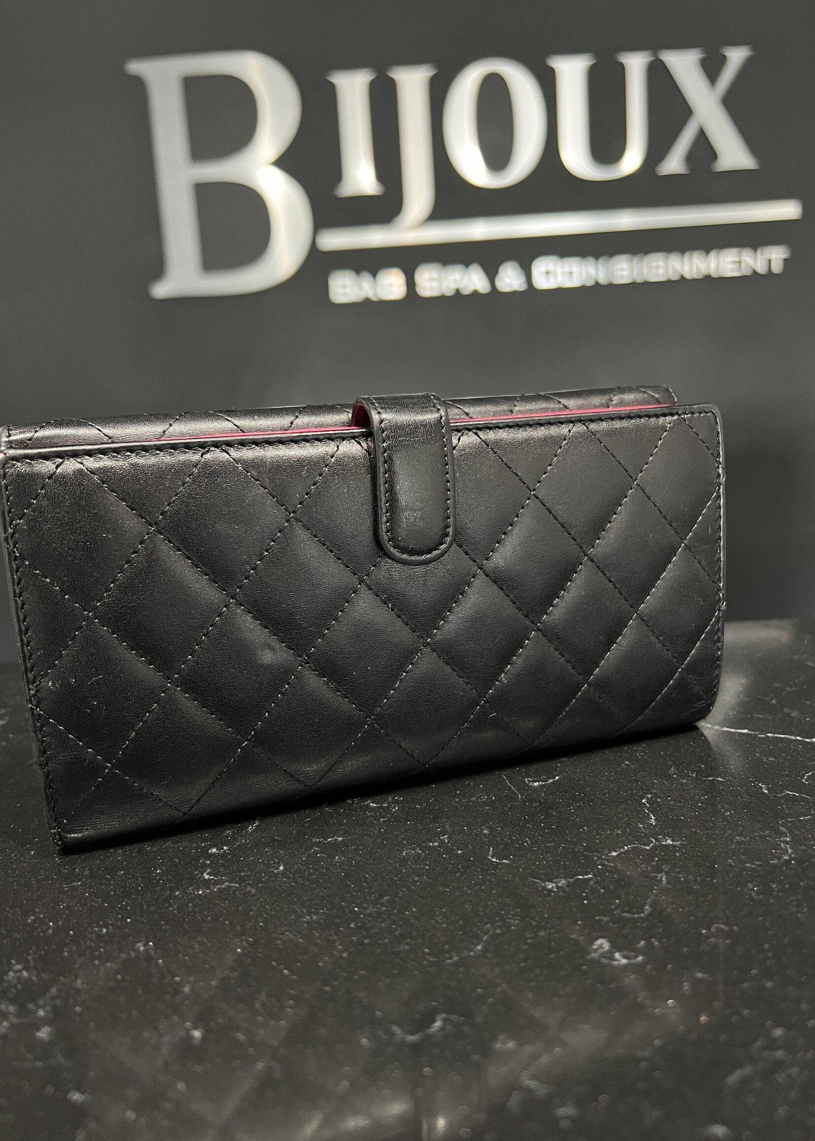 Chanel SOLD- Chanel Calfskin Quilted Cambon Flap Wallet