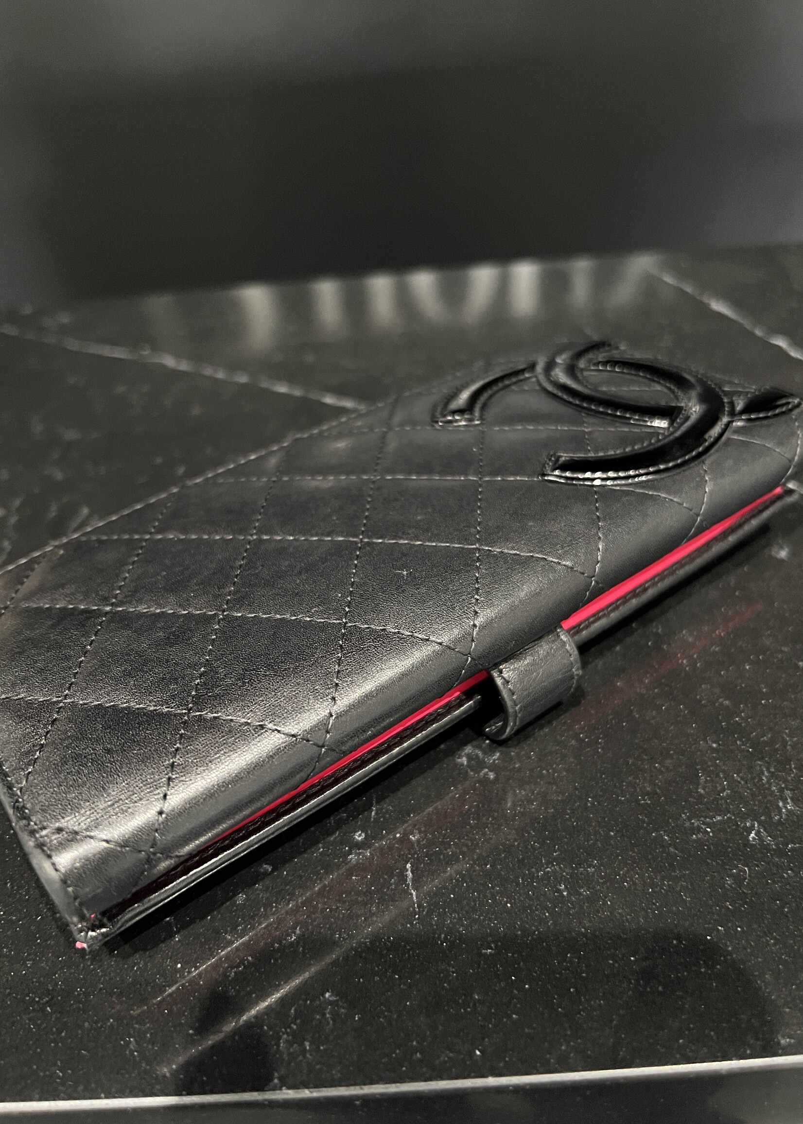 Chanel SOLD- Chanel Calfskin Quilted Cambon Flap Wallet