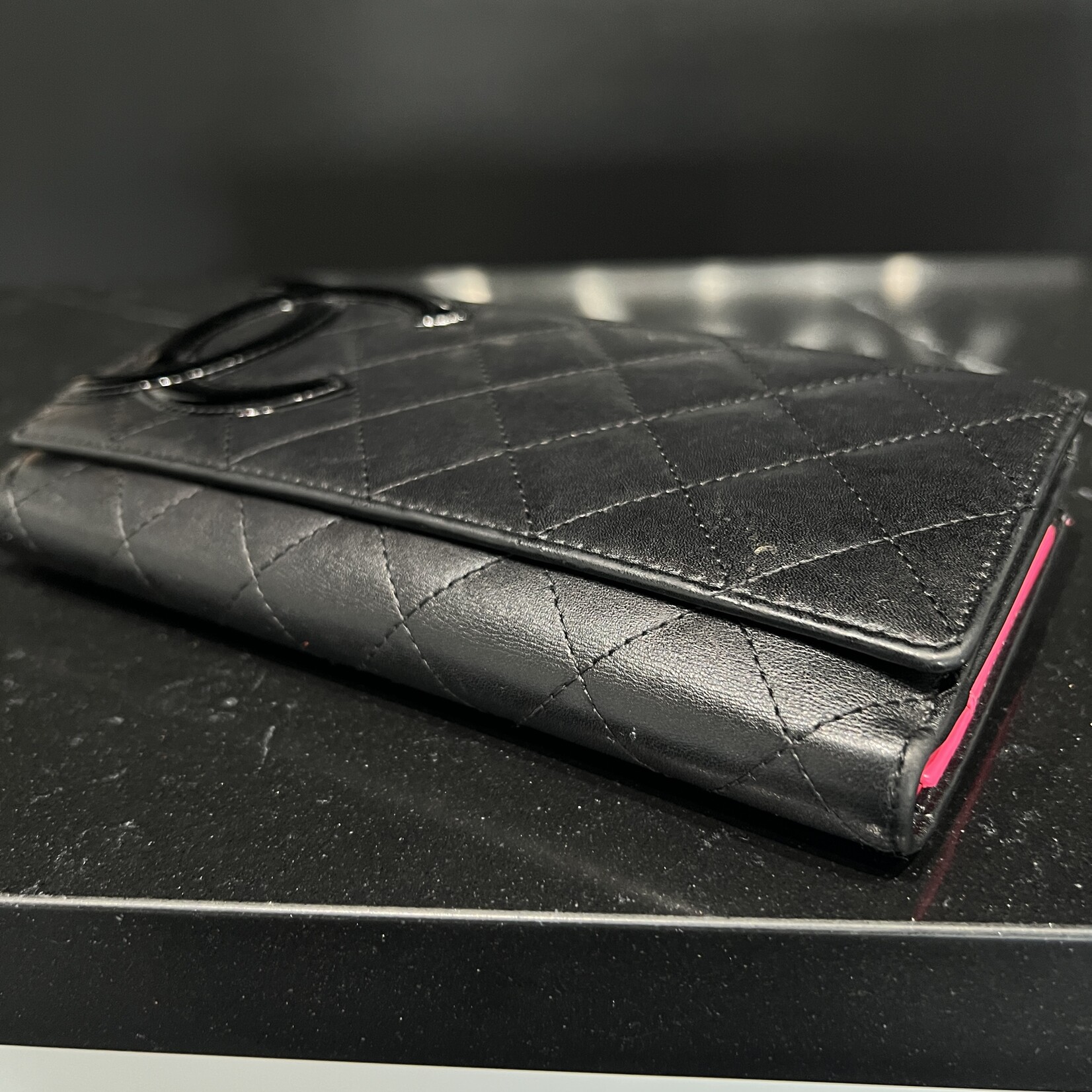 Chanel SOLD- Chanel Calfskin Quilted Cambon Flap Wallet
