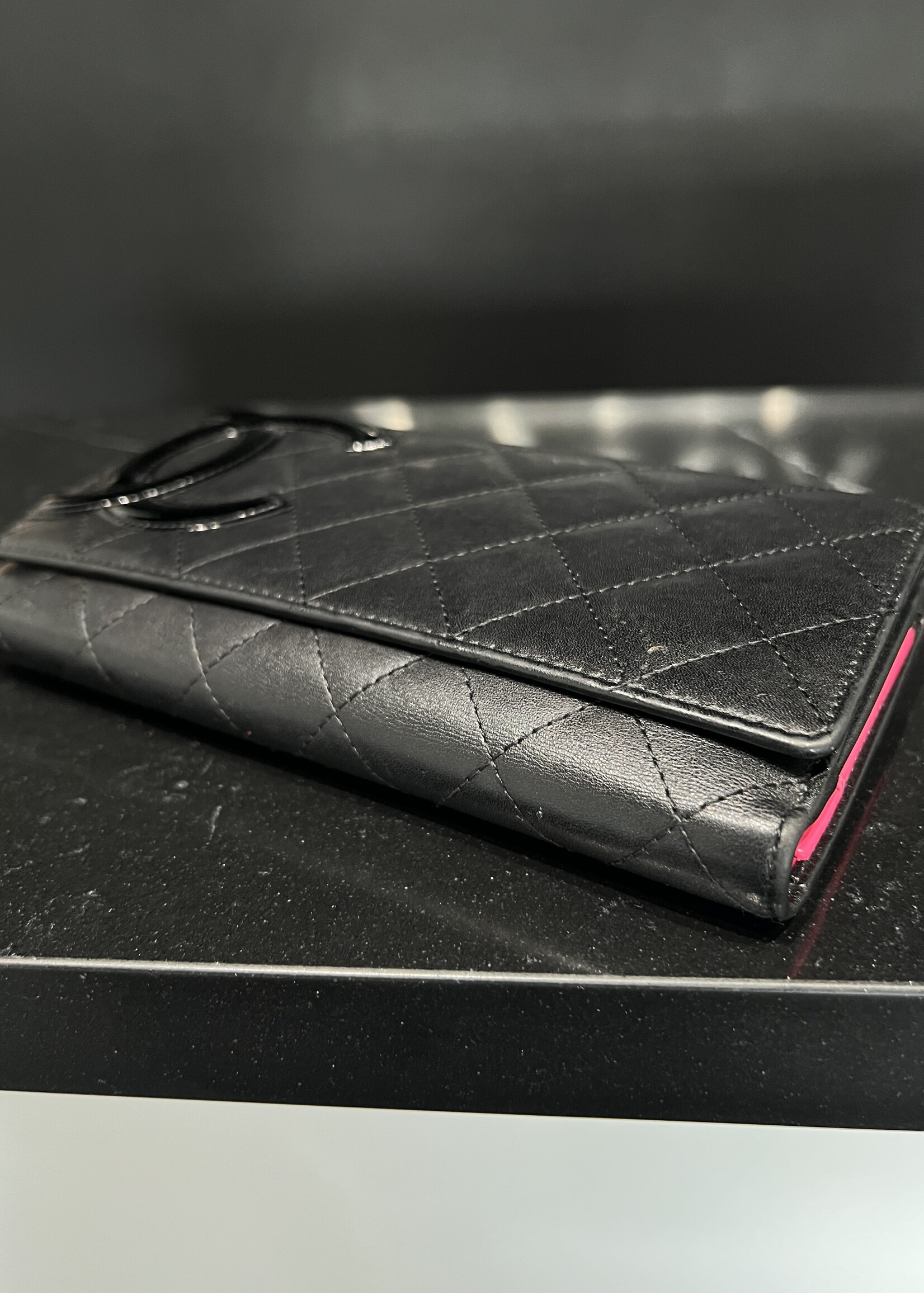 Chanel SOLD- Chanel Calfskin Quilted Cambon Flap Wallet