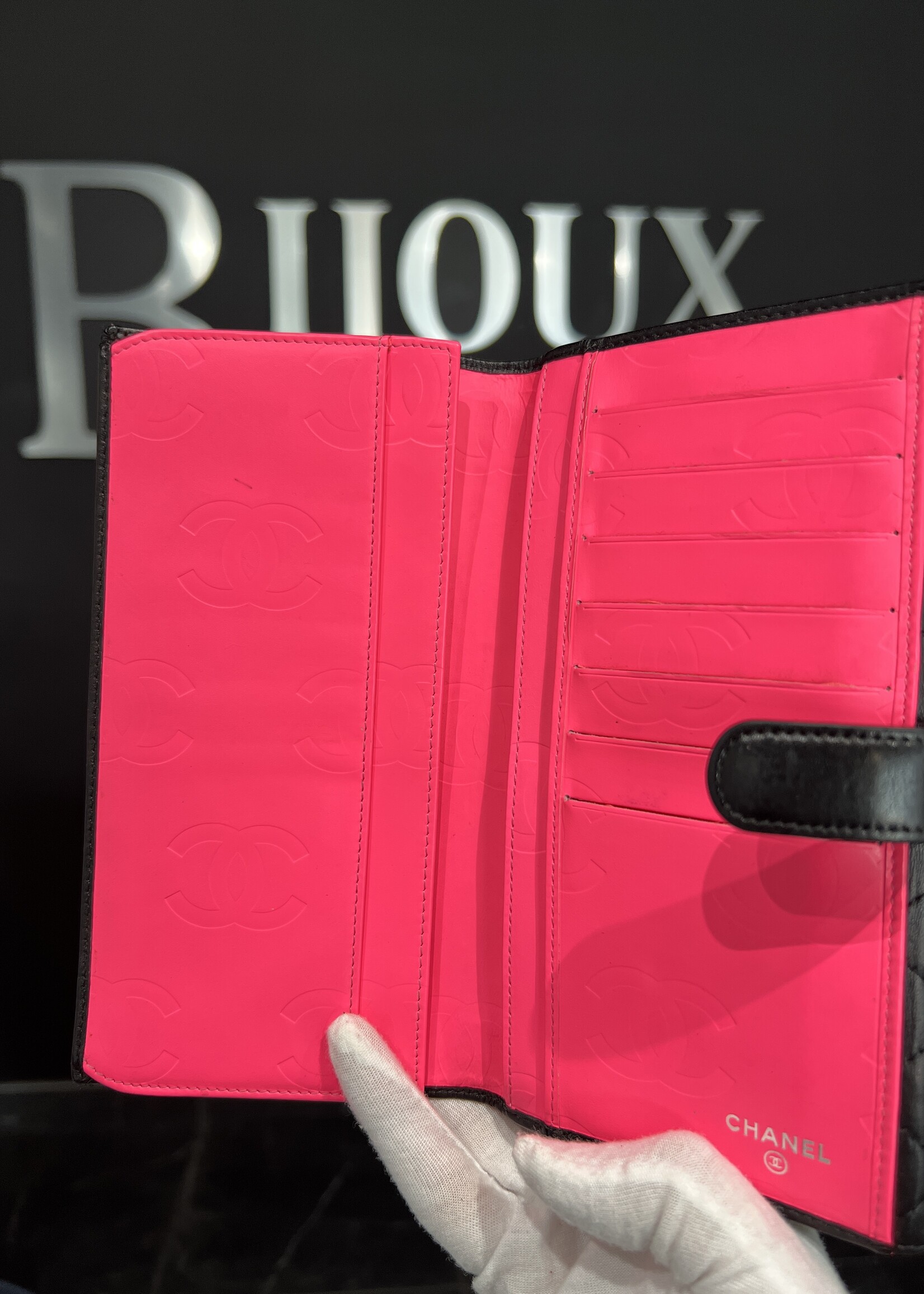 Chanel SOLD- Chanel Calfskin Quilted Cambon Flap Wallet