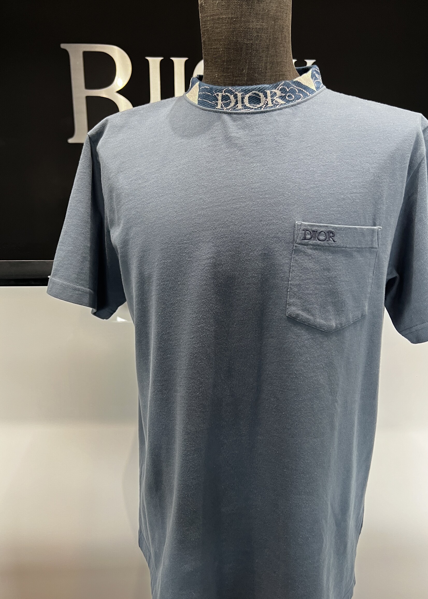 Christian Dior SOLD - Christian Dior Duncan Blue T-shirt- M