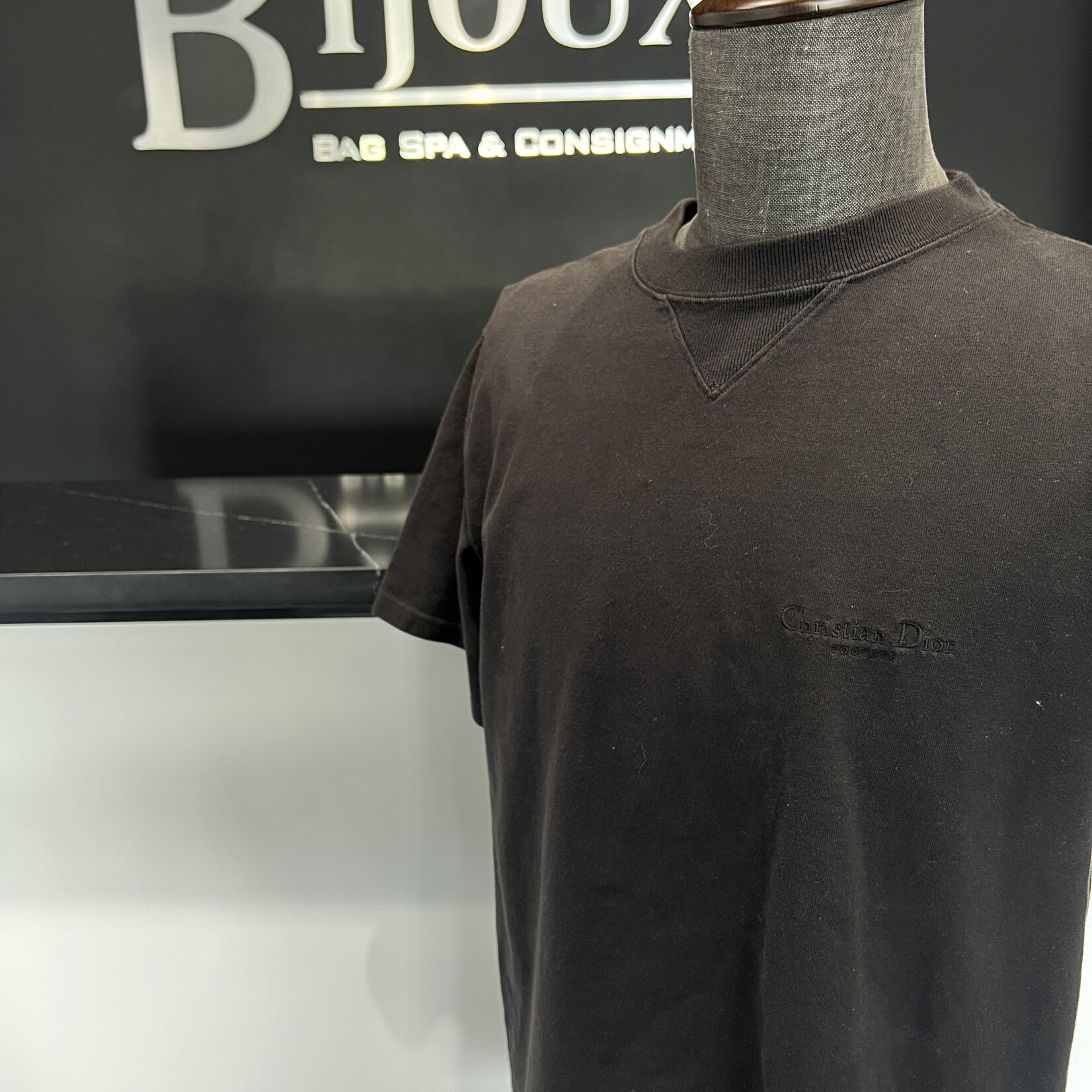 Christian Dior Christian Dior Black Cotton Tshirt- M