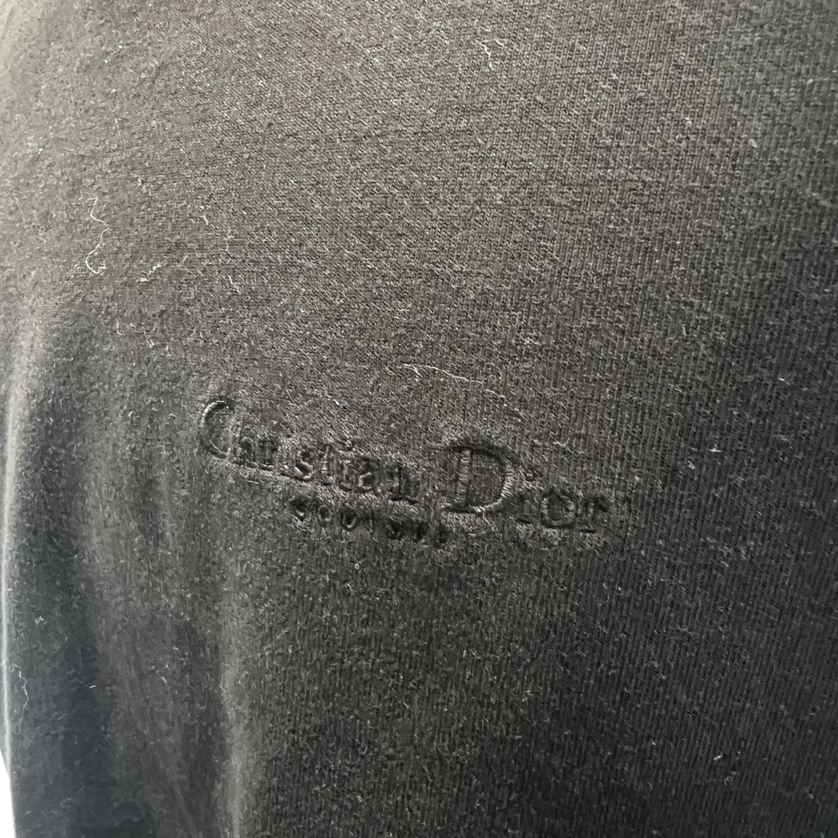 Christian Dior Christian Dior Black Cotton Tshirt- M