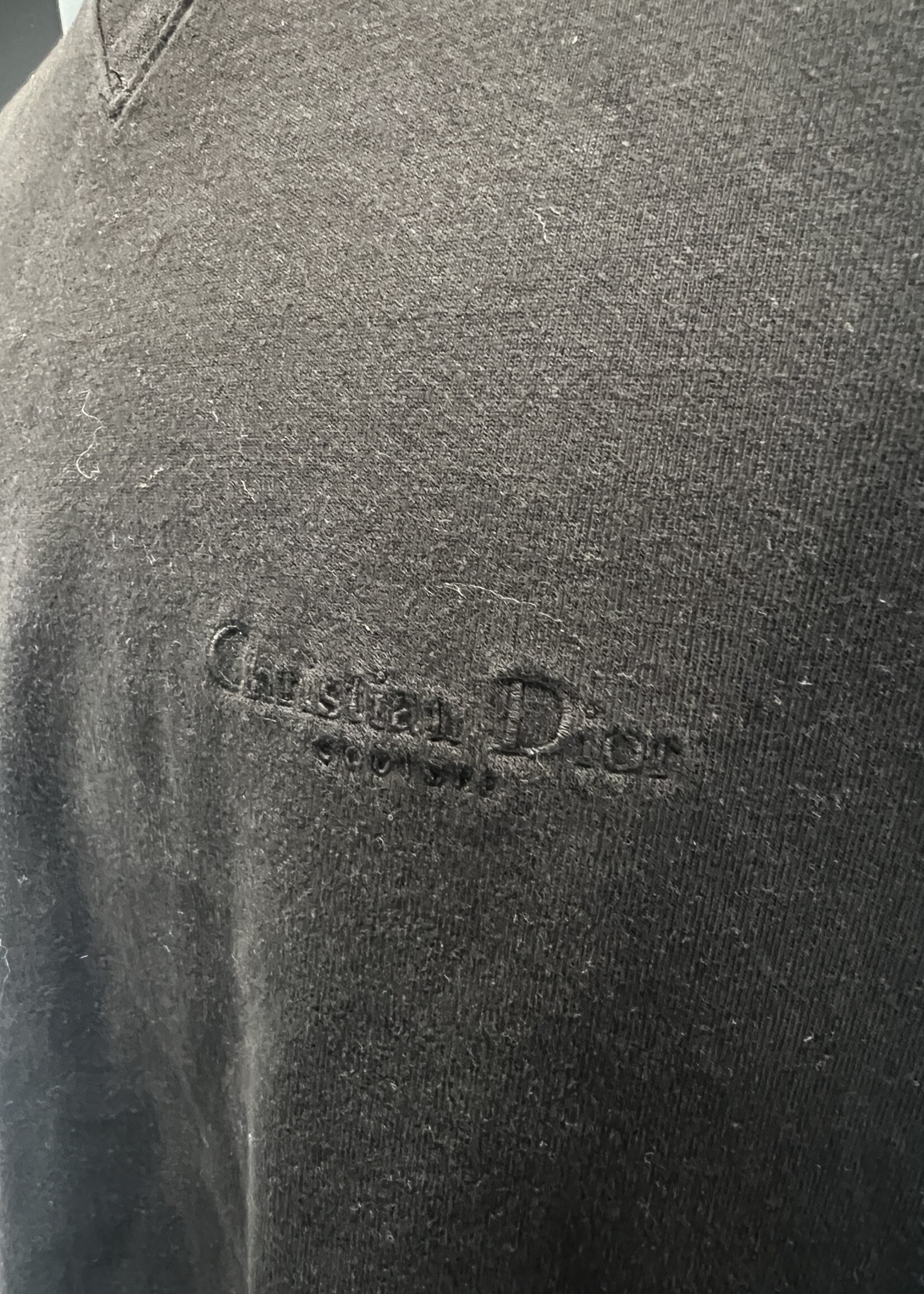 Christian Dior SOLD - Christian Dior Black Cotton Tshirt- M