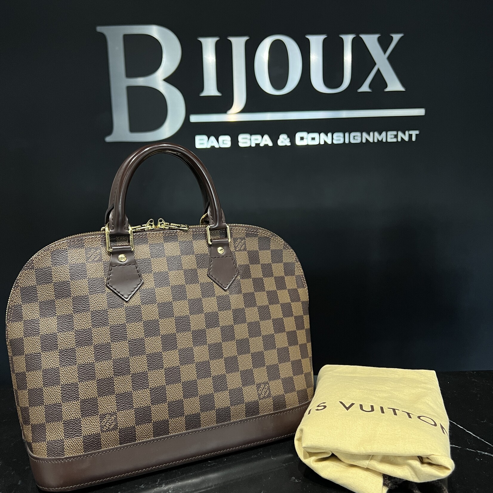 Louis Vuitton SOLD - Louis Vuitton Alma PM Damier Ebene