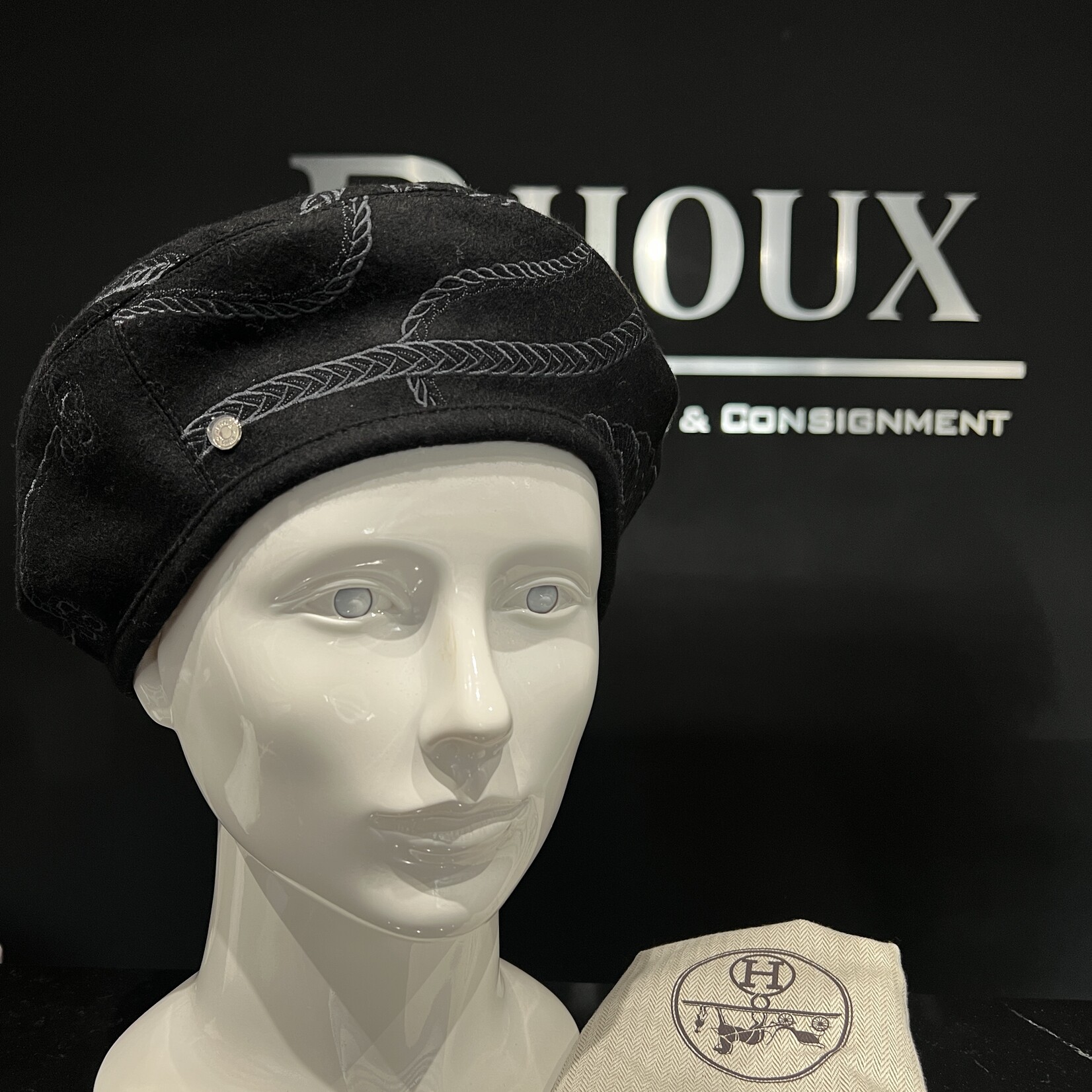 Hermes Hermes Wool l Saint-Honore en Finesse Beret