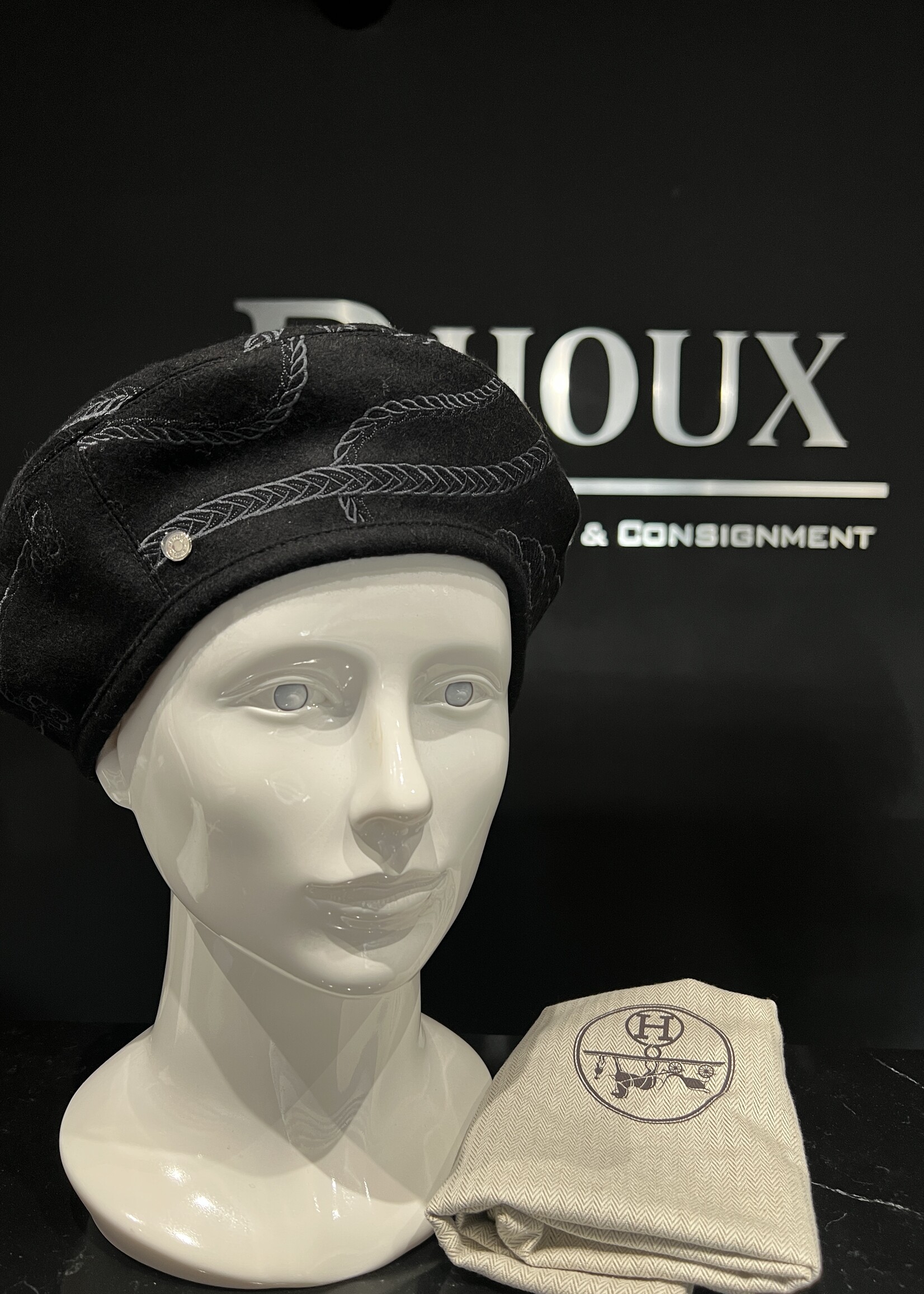 Hermes Hermes Wool l Saint-Honore en Finesse Beret