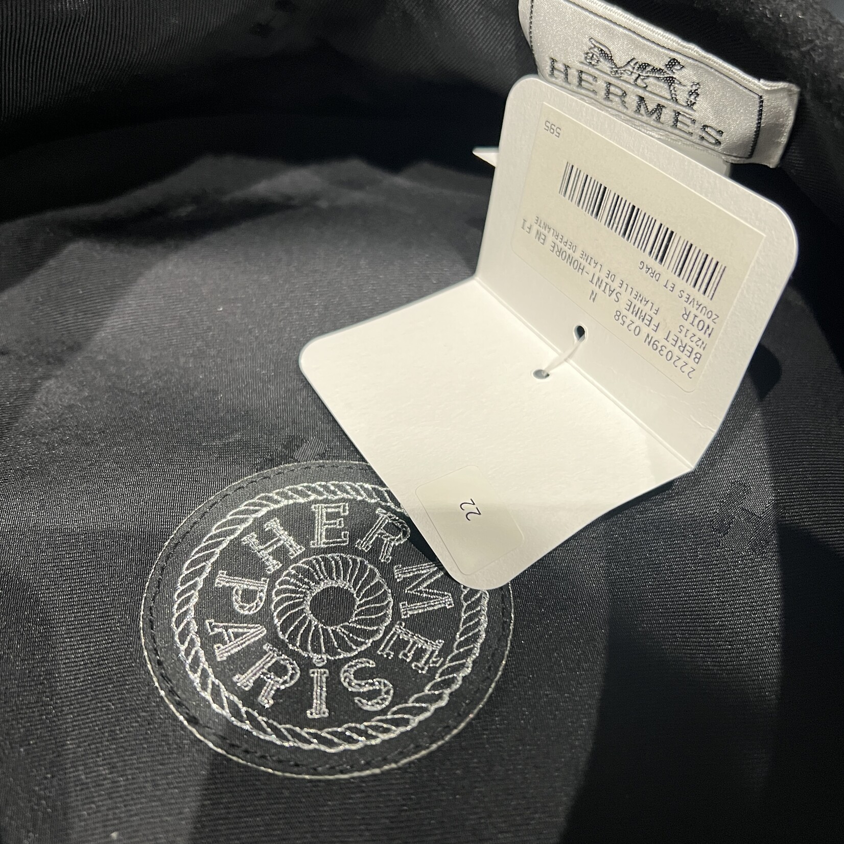 Hermes Hermes Wool l Saint-Honore en Finesse Beret