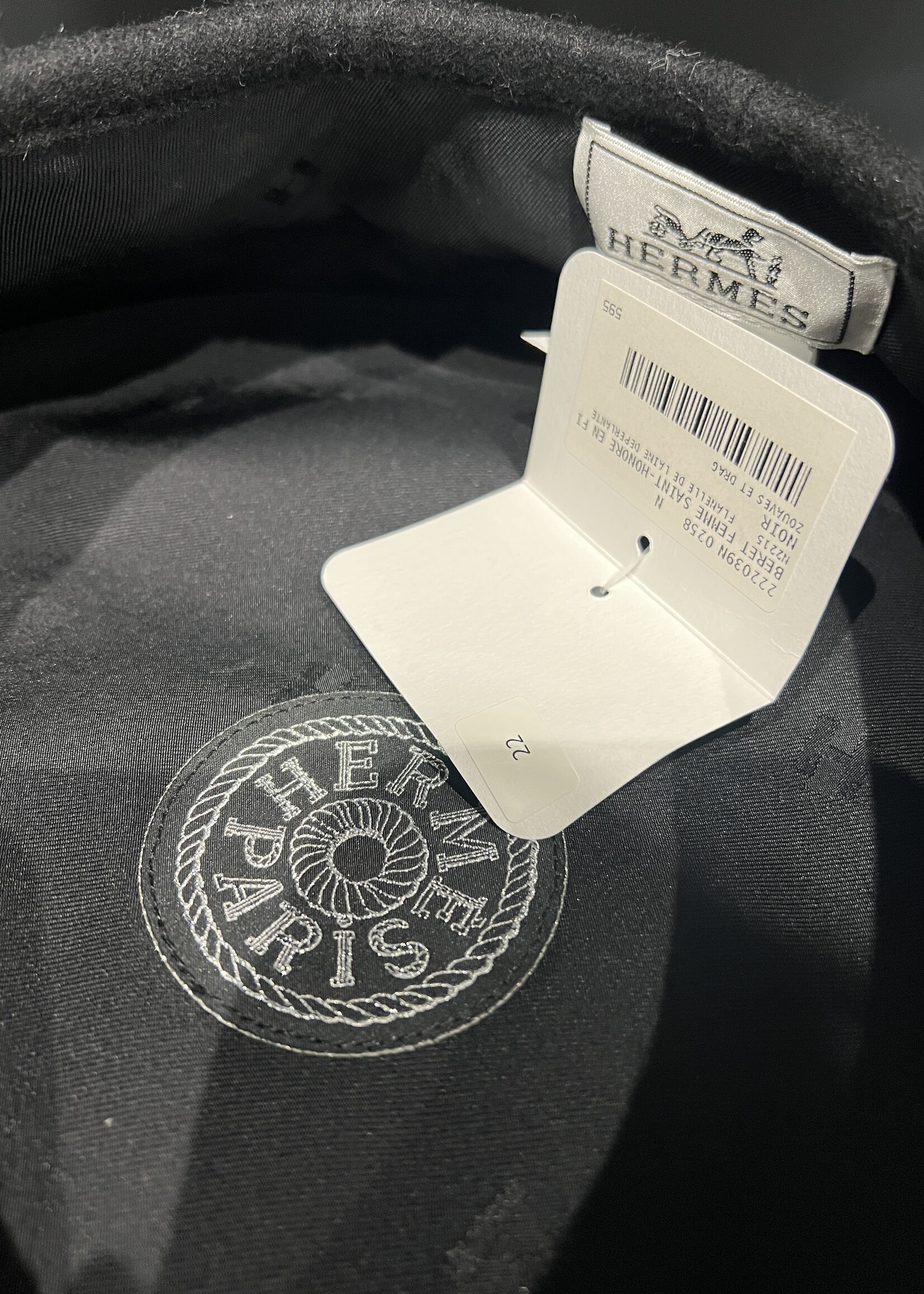 Hermes Hermes Wool l Saint-Honore en Finesse Beret