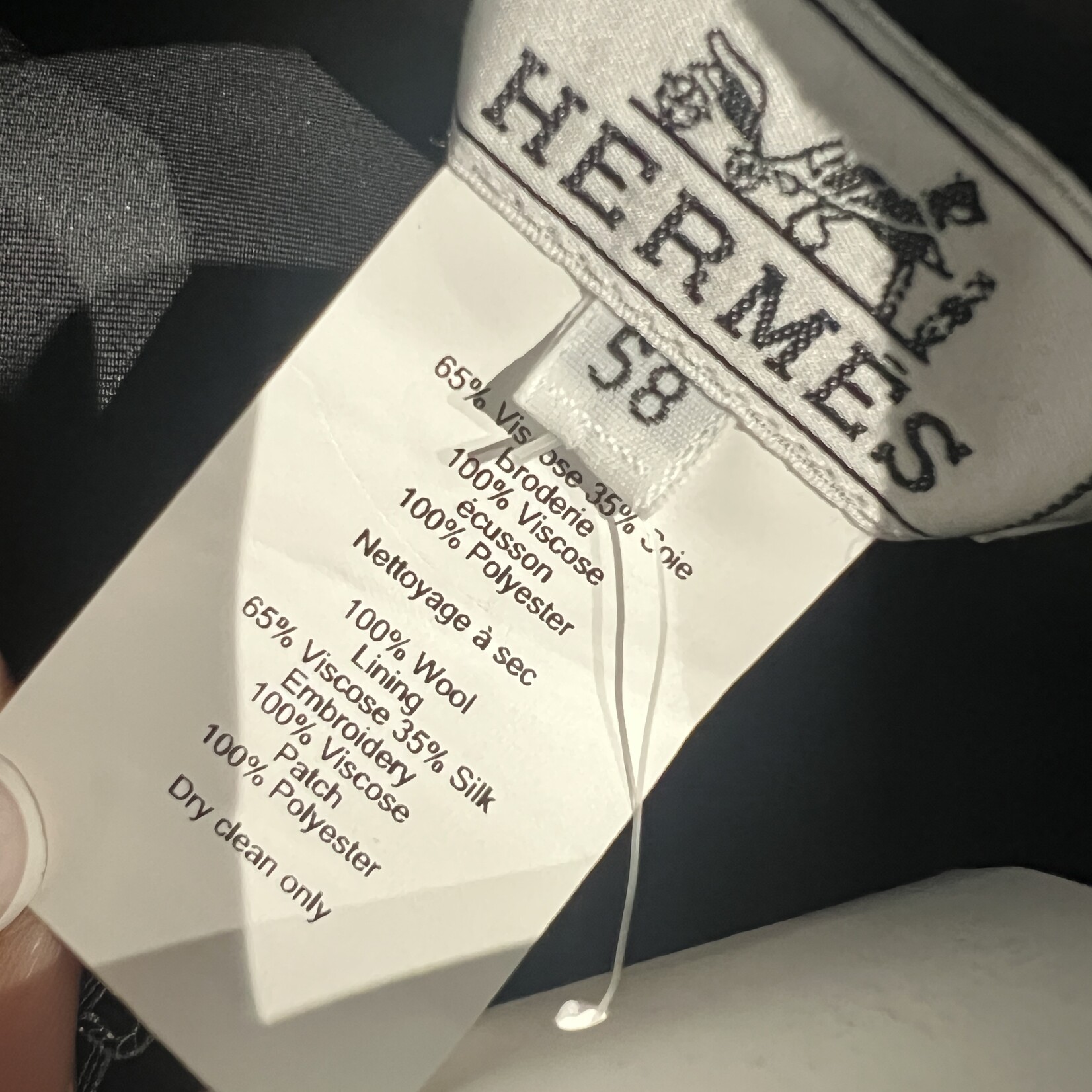 Hermes Hermes Wool l Saint-Honore en Finesse Beret
