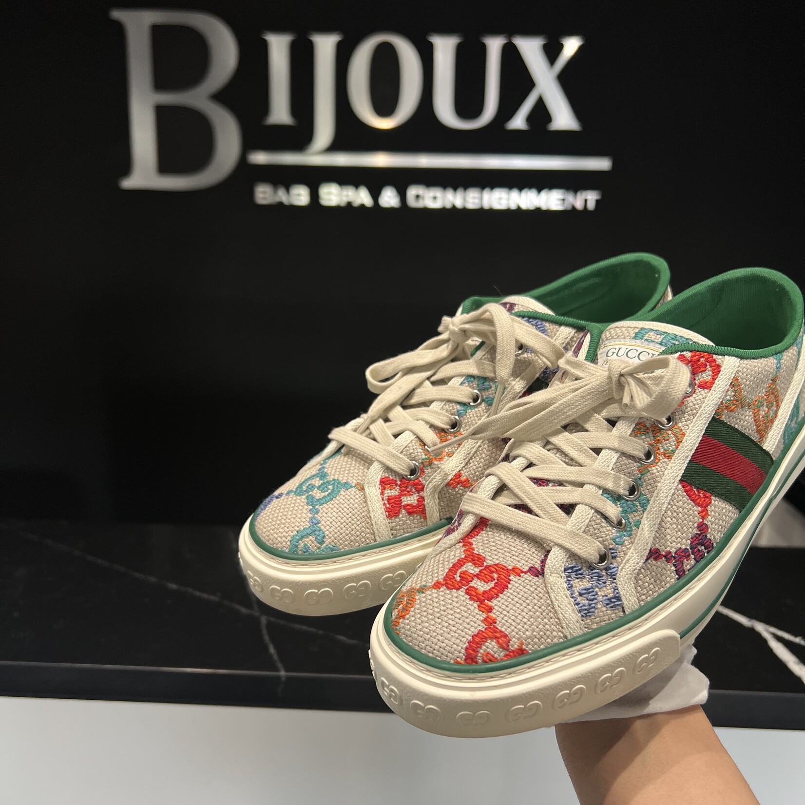 Gucci Gucci 1977 Tennis Multicolor Sneaker - 7 M/ 9 W