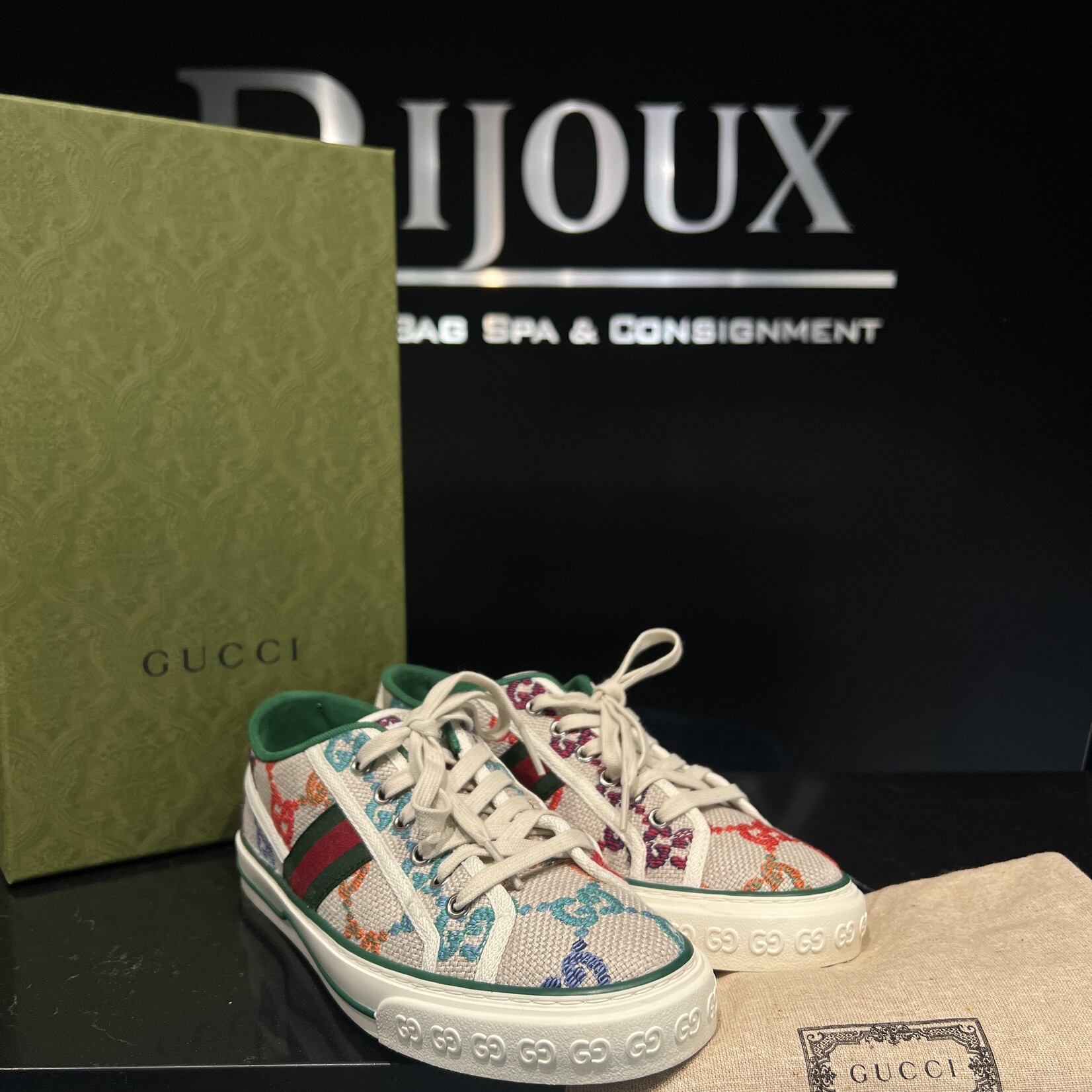 Gucci Gucci 1977 Tennis Multicolor Sneaker - 7 M/ 9 W