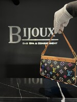 Louis Vuitton SOLD- Louis Vuitton Pochette Accessoires Multicolor Black Vintage