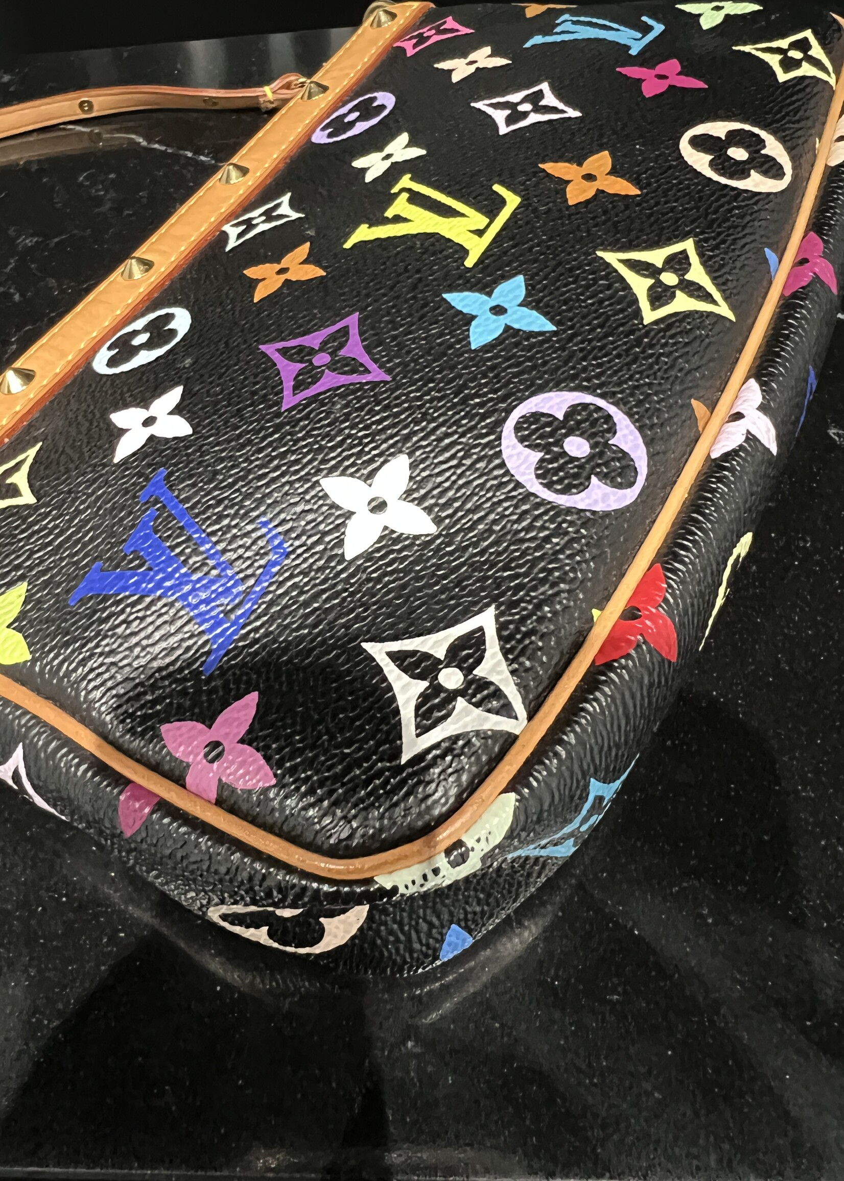 Louis Vuitton SOLD- Louis Vuitton Pochette Accessoires Multicolor Black Vintage