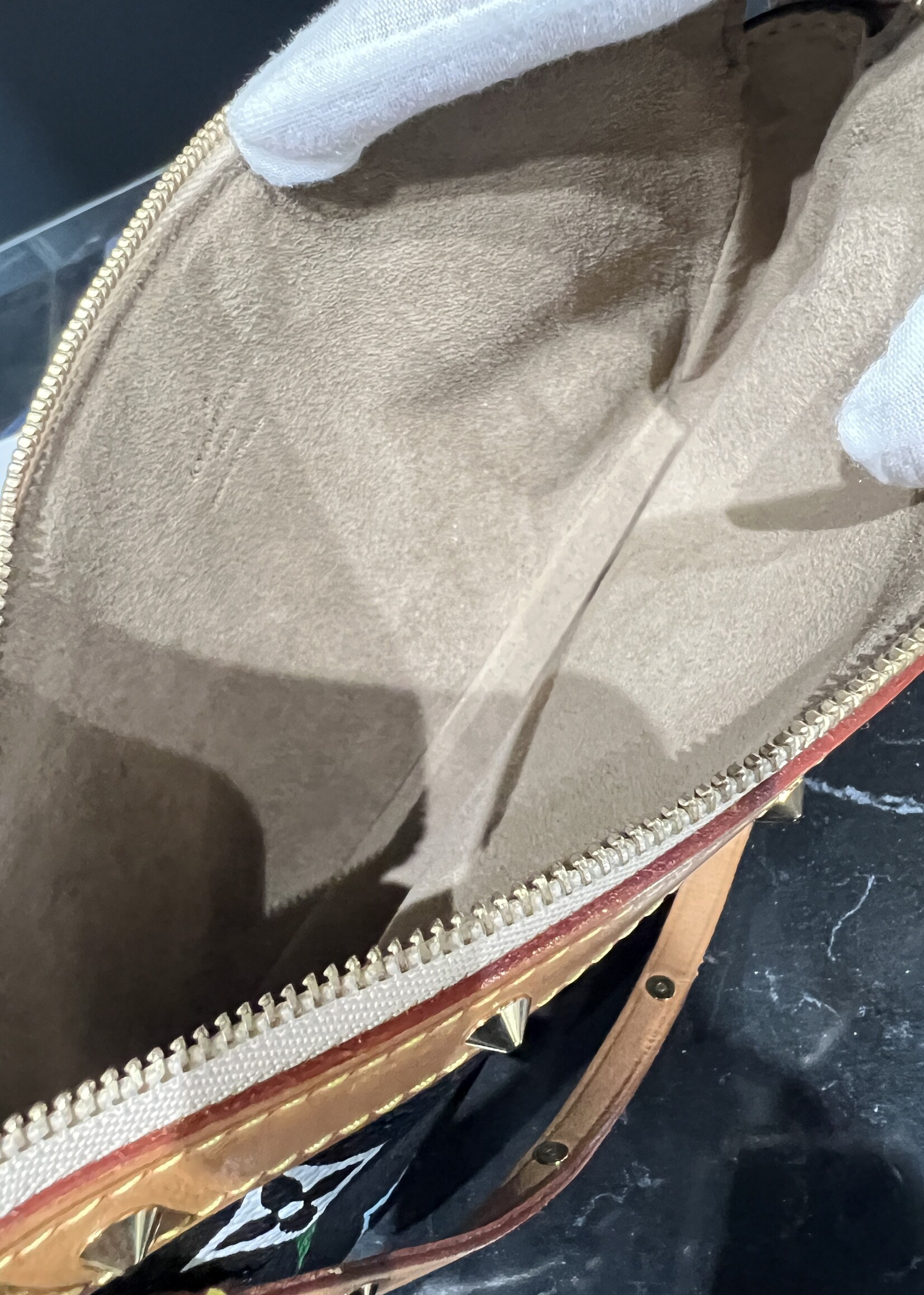 Louis Vuitton SOLD- Louis Vuitton Pochette Accessoires Multicolor Black Vintage