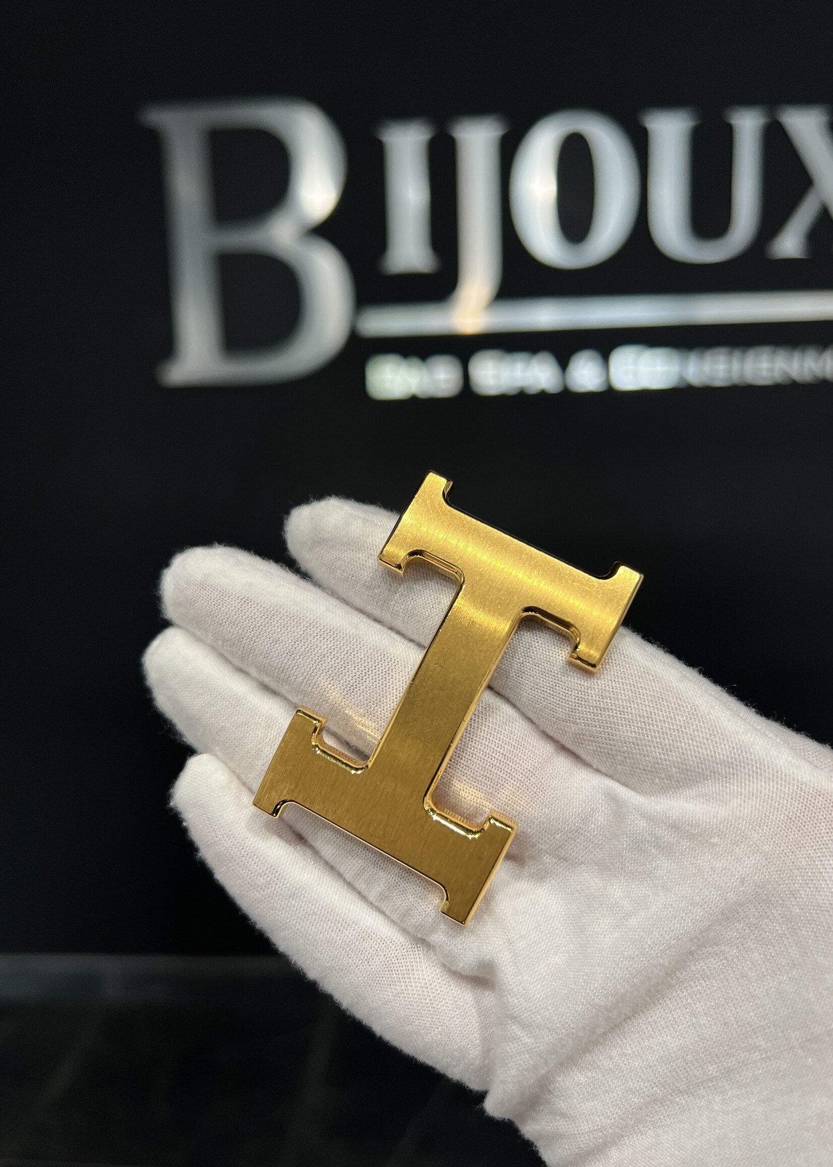 Hermes SOLD- Hermes Box Togo H Belt 90