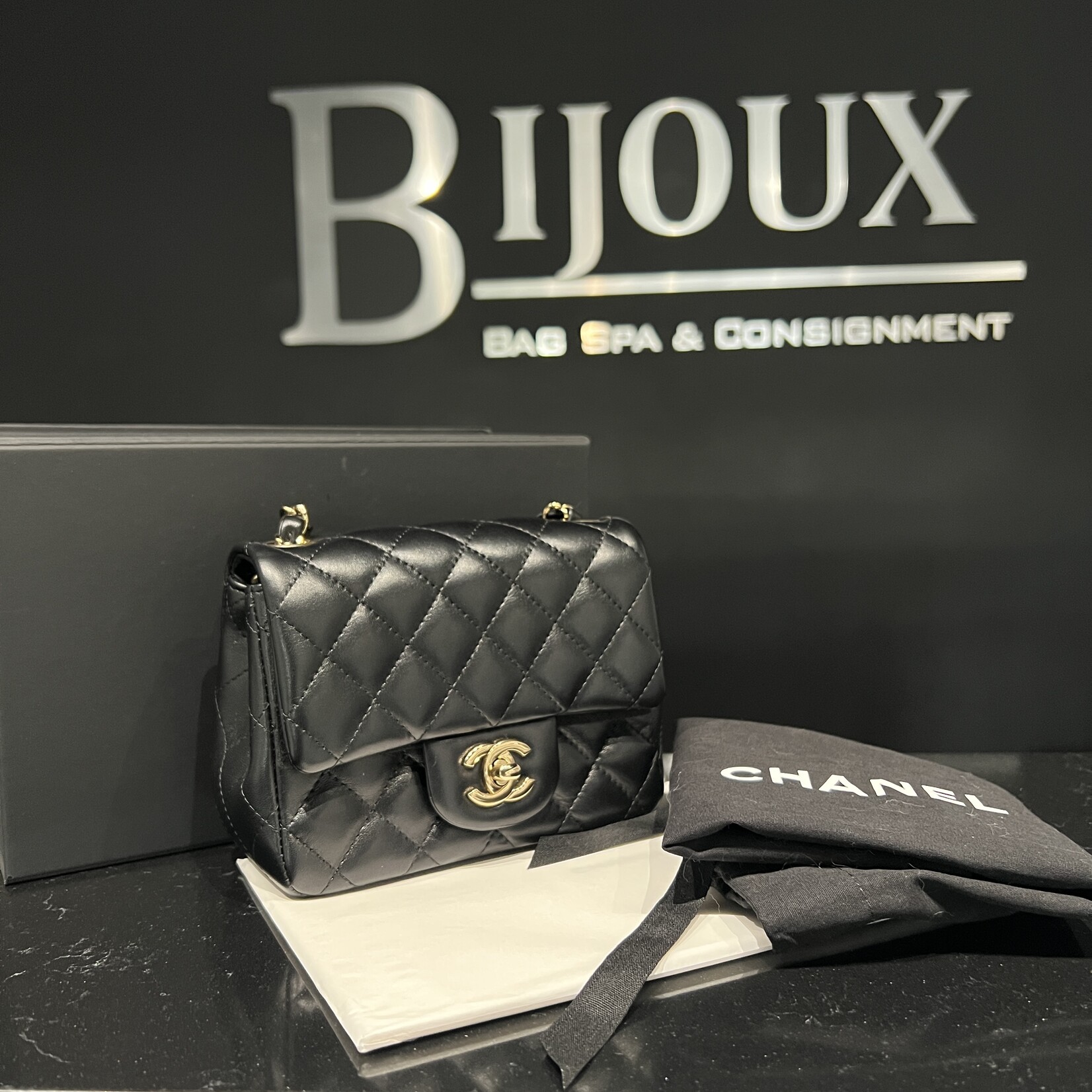 Chanel Chanel Square Black Mini