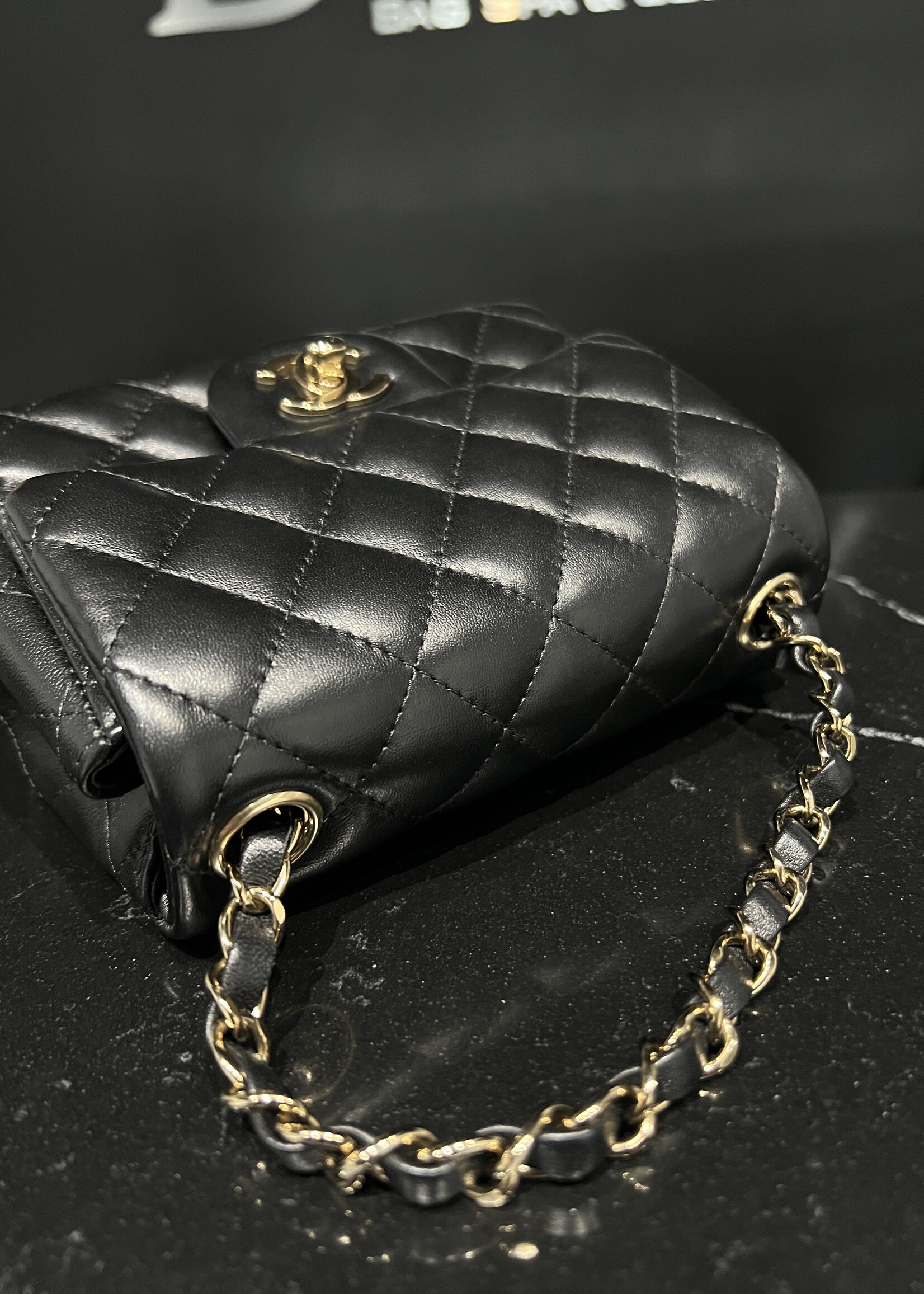 Chanel SOLD - Chanel Square Black Mini