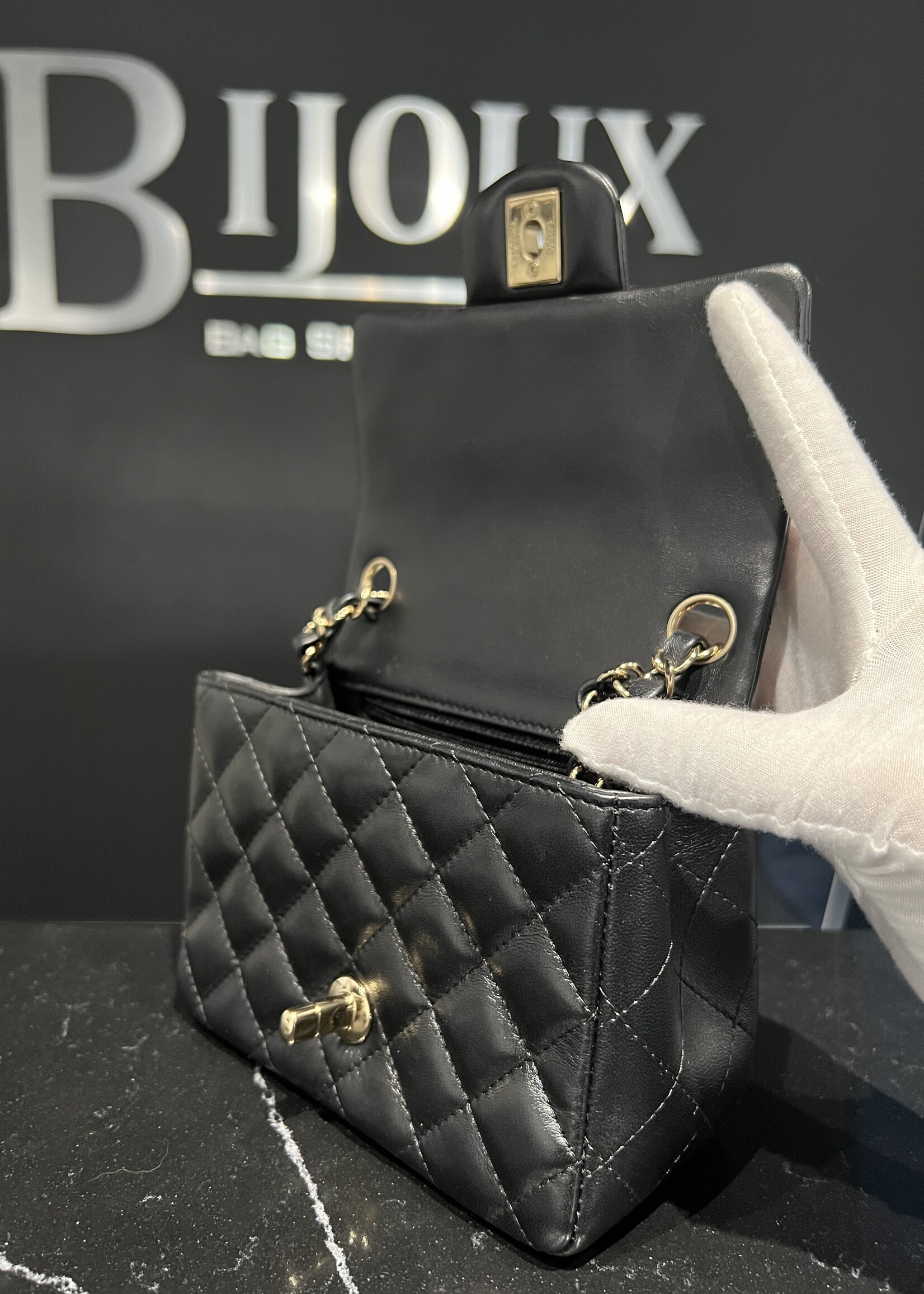 Chanel SOLD - Chanel Square Black Mini