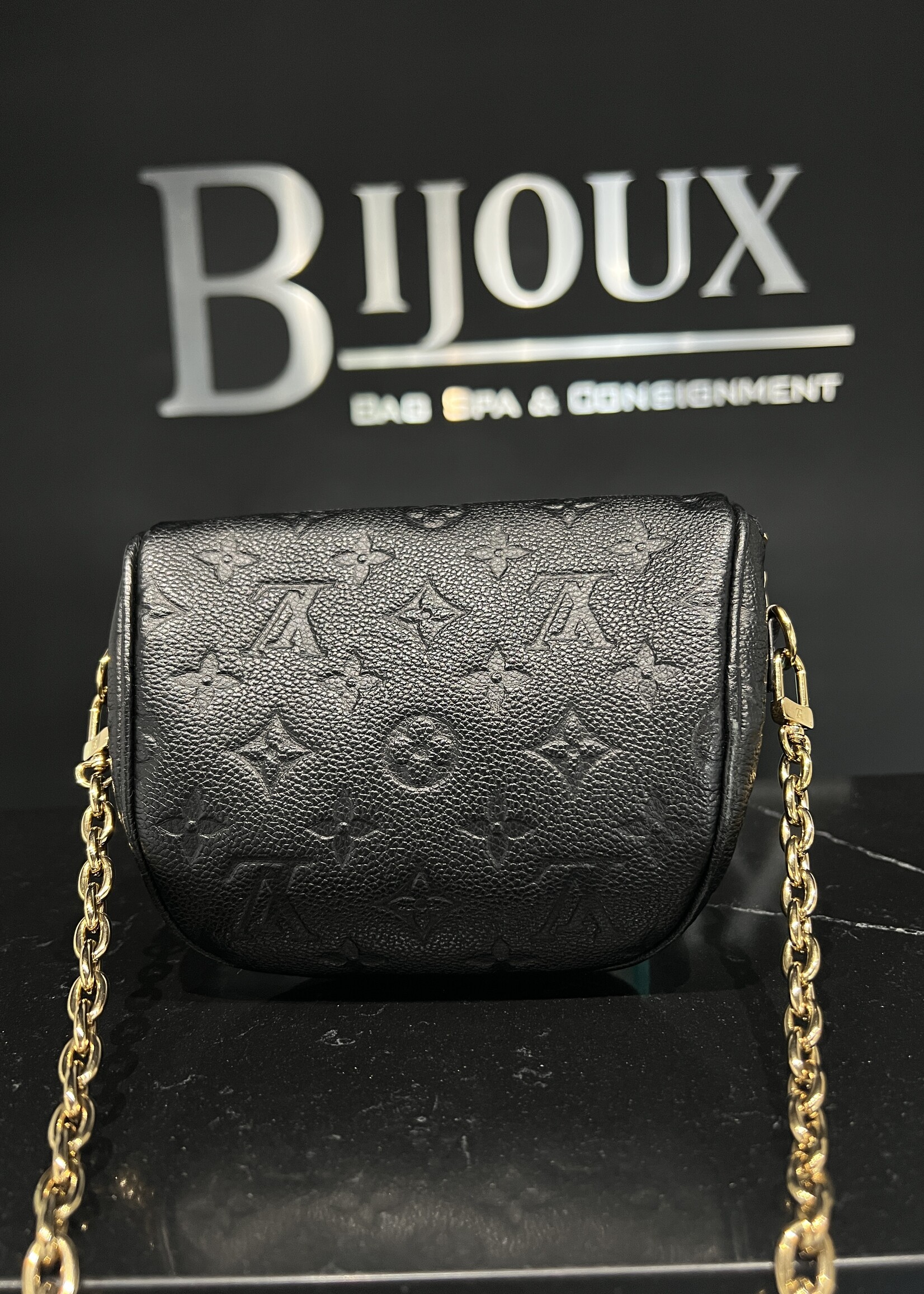 Louis Vuitton SOLD - Louis Vuitton Black Empreinte Mini Bum Bag