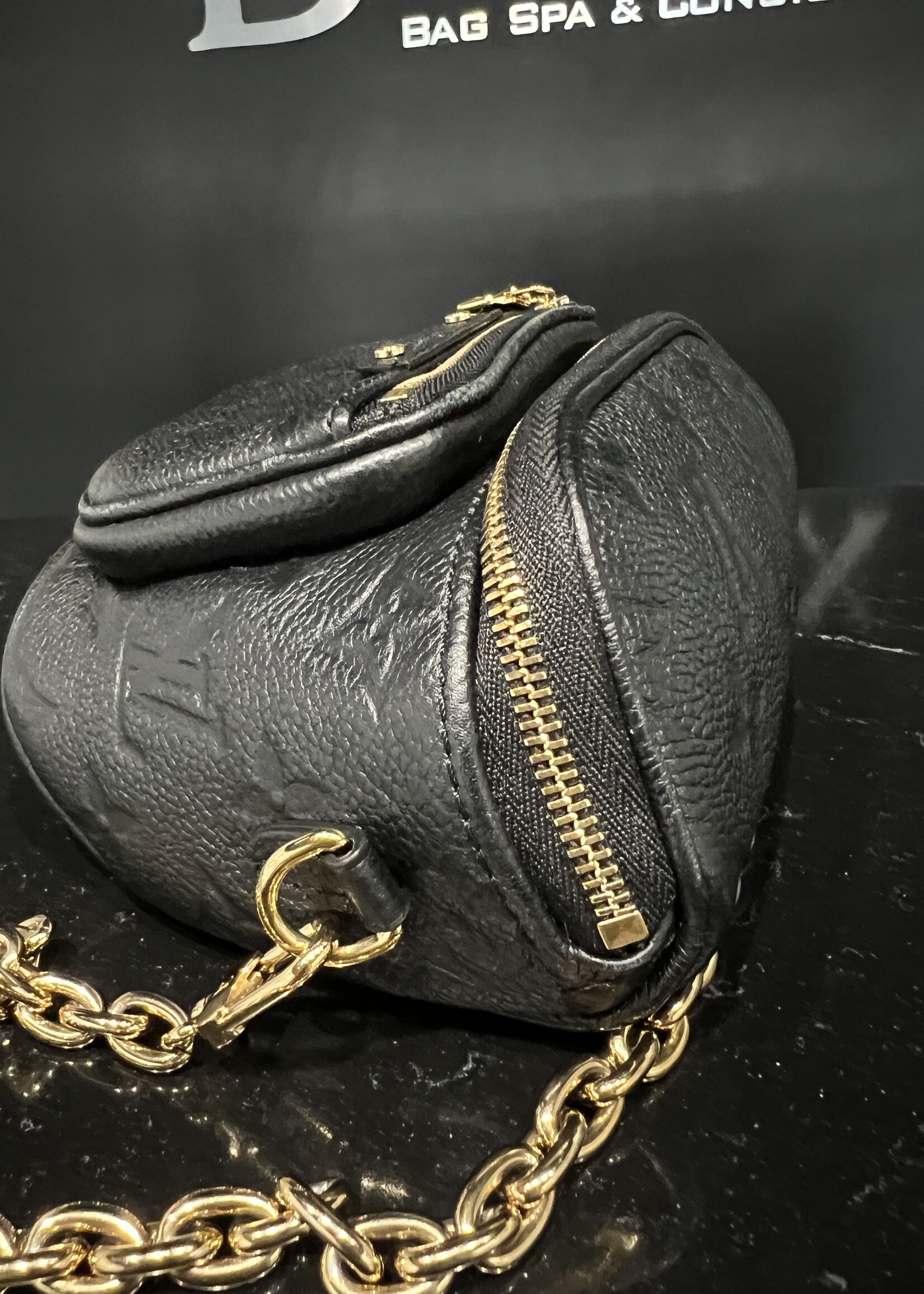 Louis Vuitton SOLD - Louis Vuitton Black Empreinte Mini Bum Bag