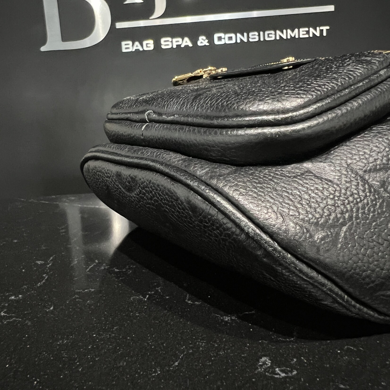 Louis Vuitton Louis Vuitton Black Empreinte Mini Bum Bag