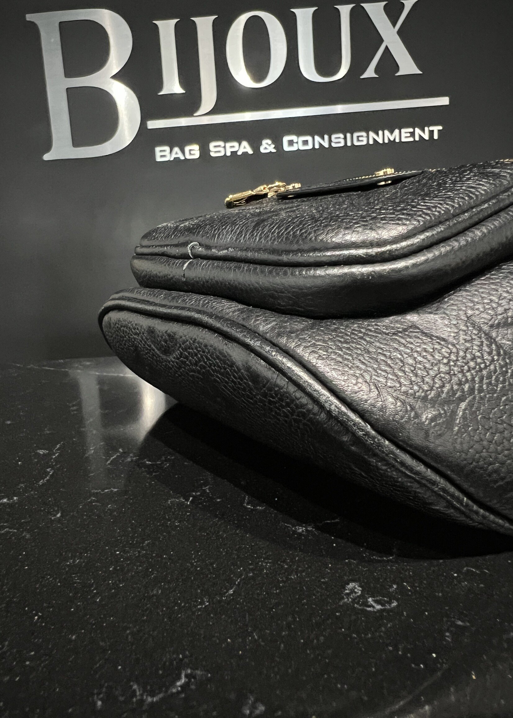 Louis Vuitton SOLD - Louis Vuitton Black Empreinte Mini Bum Bag