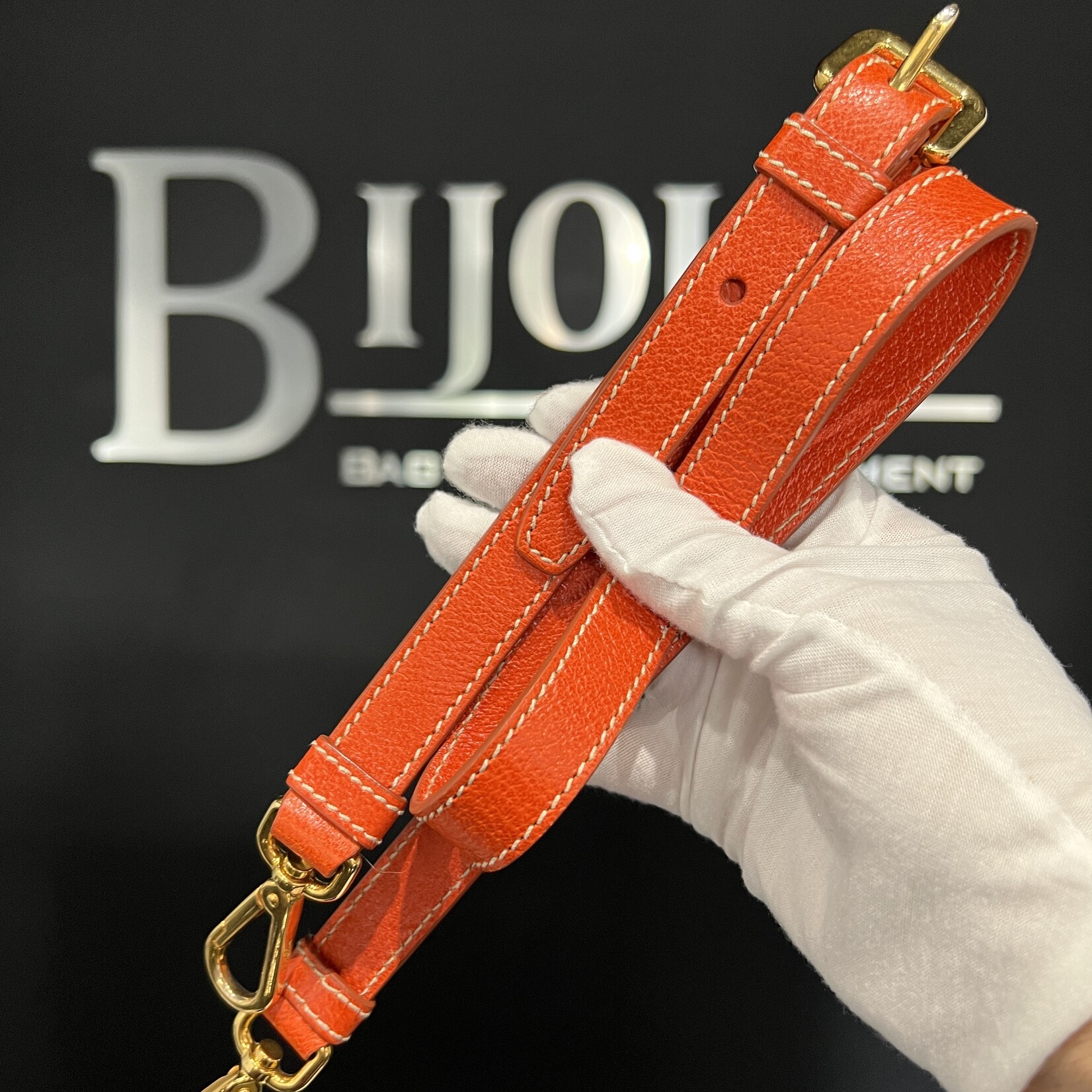 Prada SOLD - Prada Canvas Leather Trim Bauletto