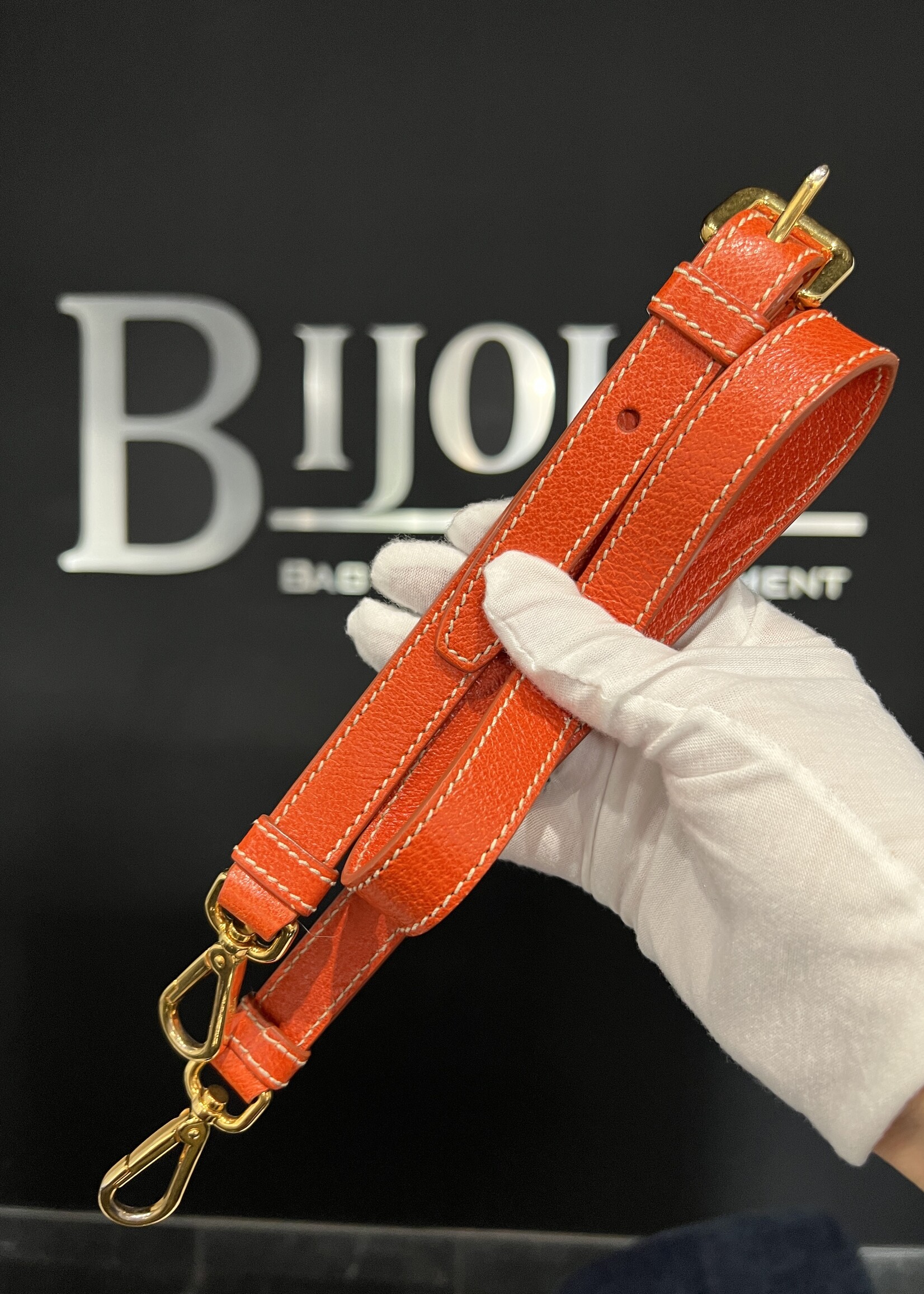 Prada SOLD - Prada Canvas Leather Trim Bauletto