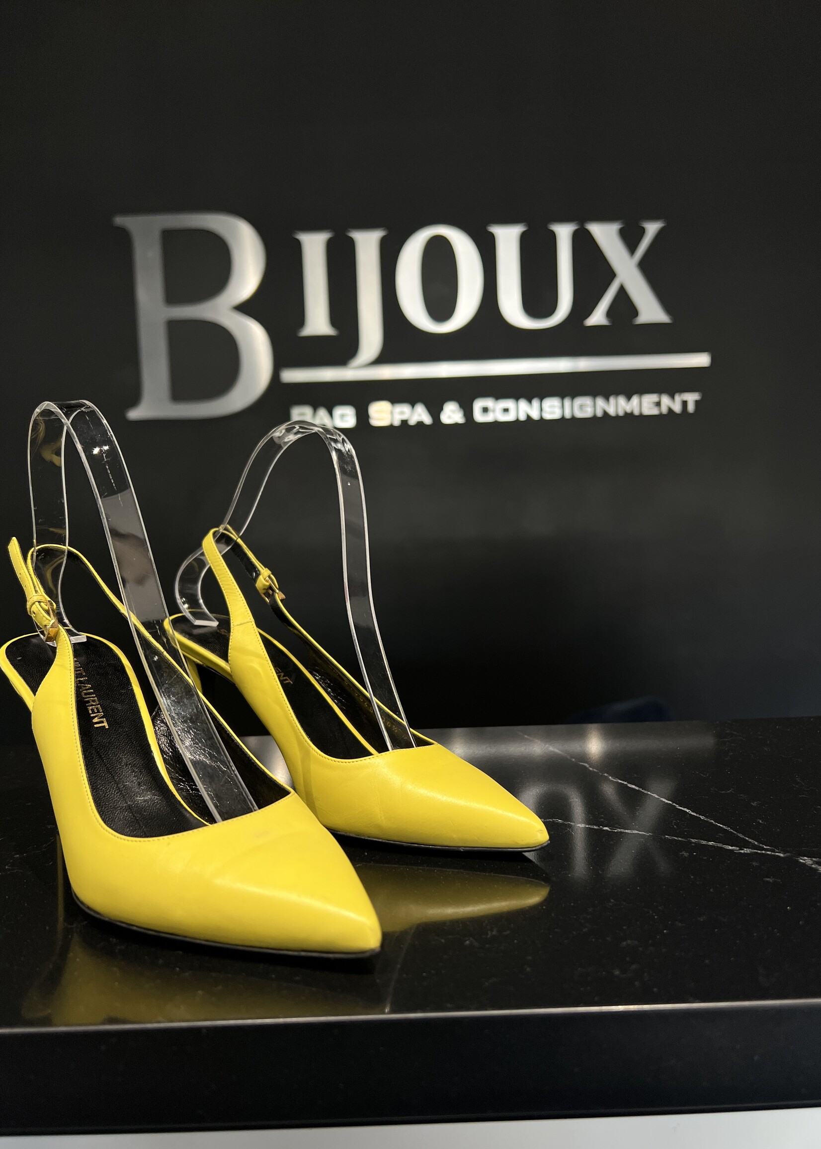 Saint Laurent Saint Laurent Yellow Slingback - 36.5